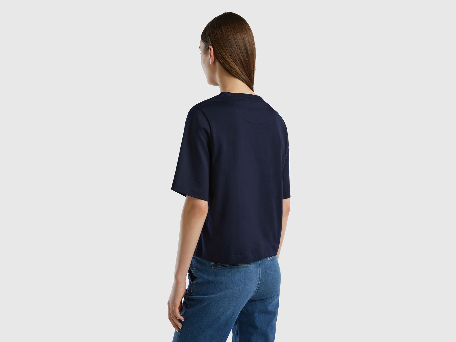 Boxy Fit Navy Blue T-Shirt - 100% Organic Cotton Made In Canada – Gabe  Clothing