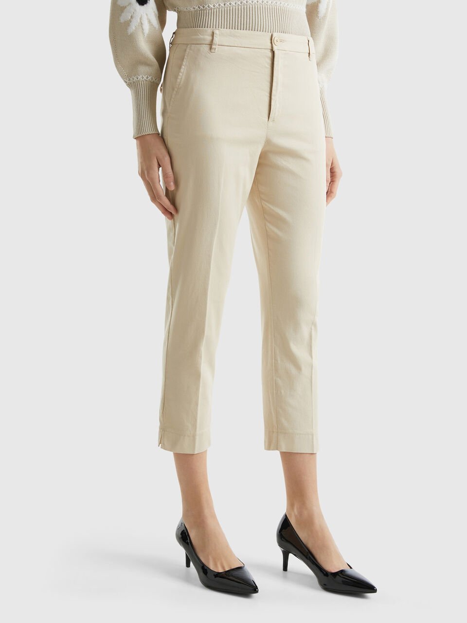 Women's Cropped Trousers  Chino Crops - Cotton Traders
