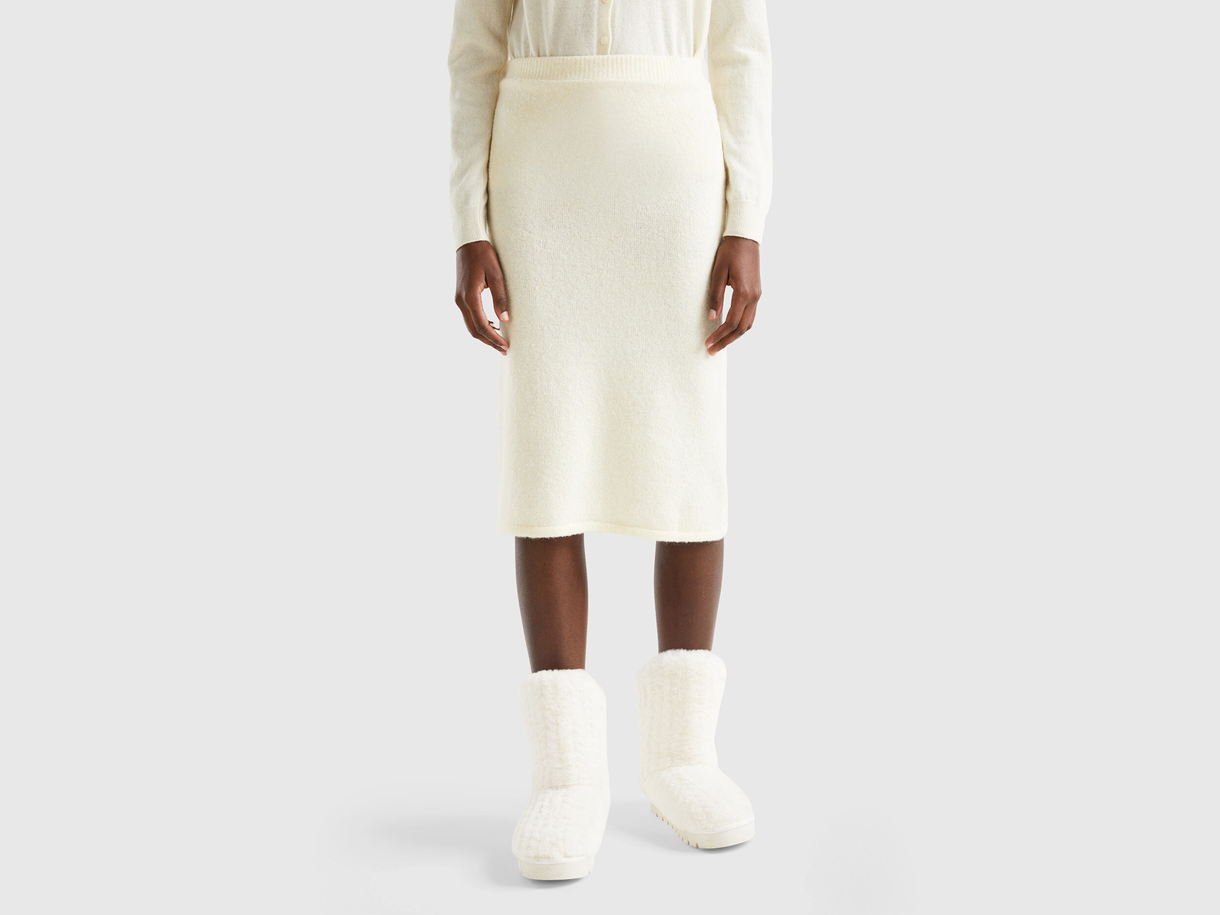 White cotton sales pencil skirt dress