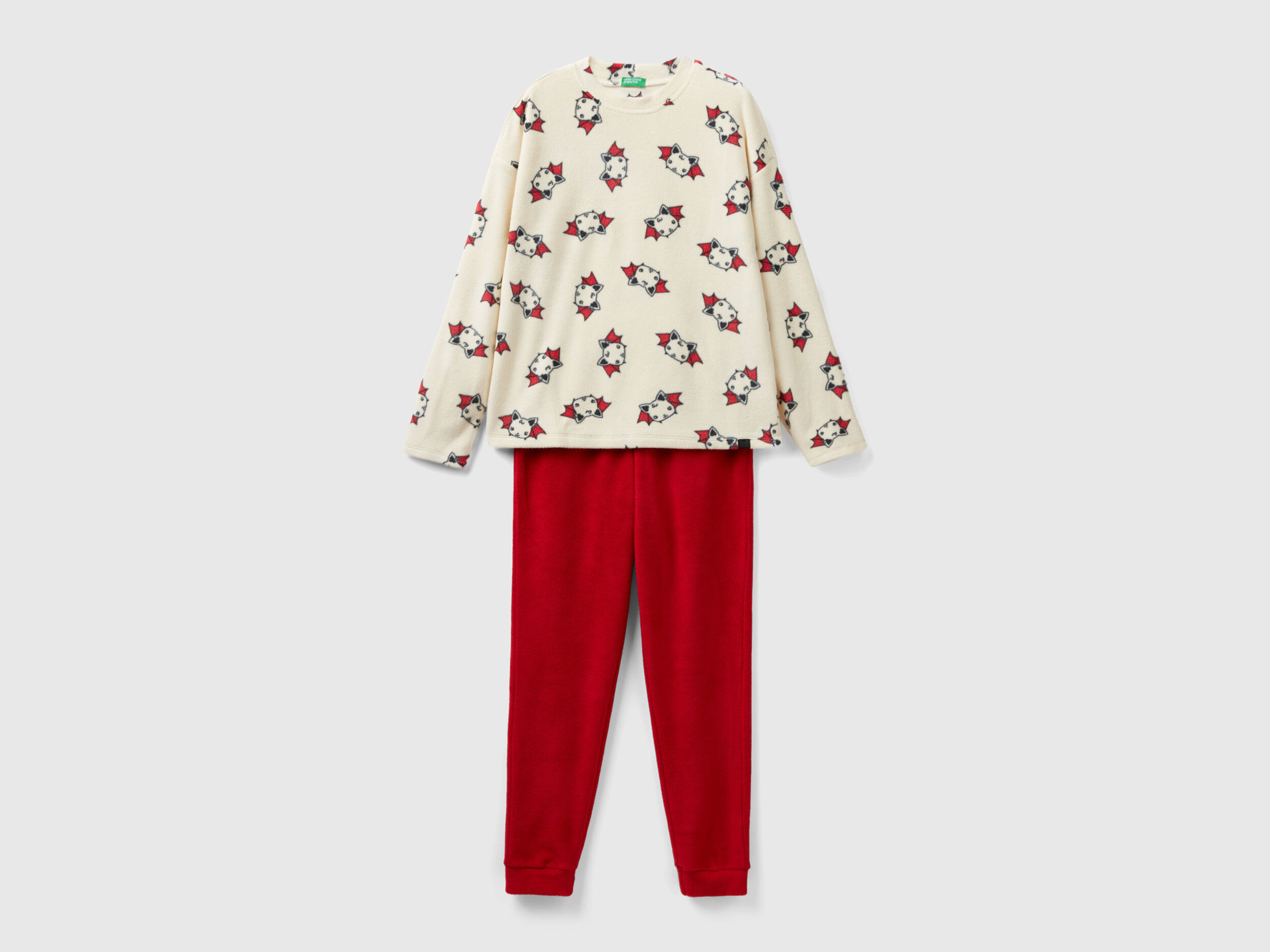 White shop fleece pyjamas
