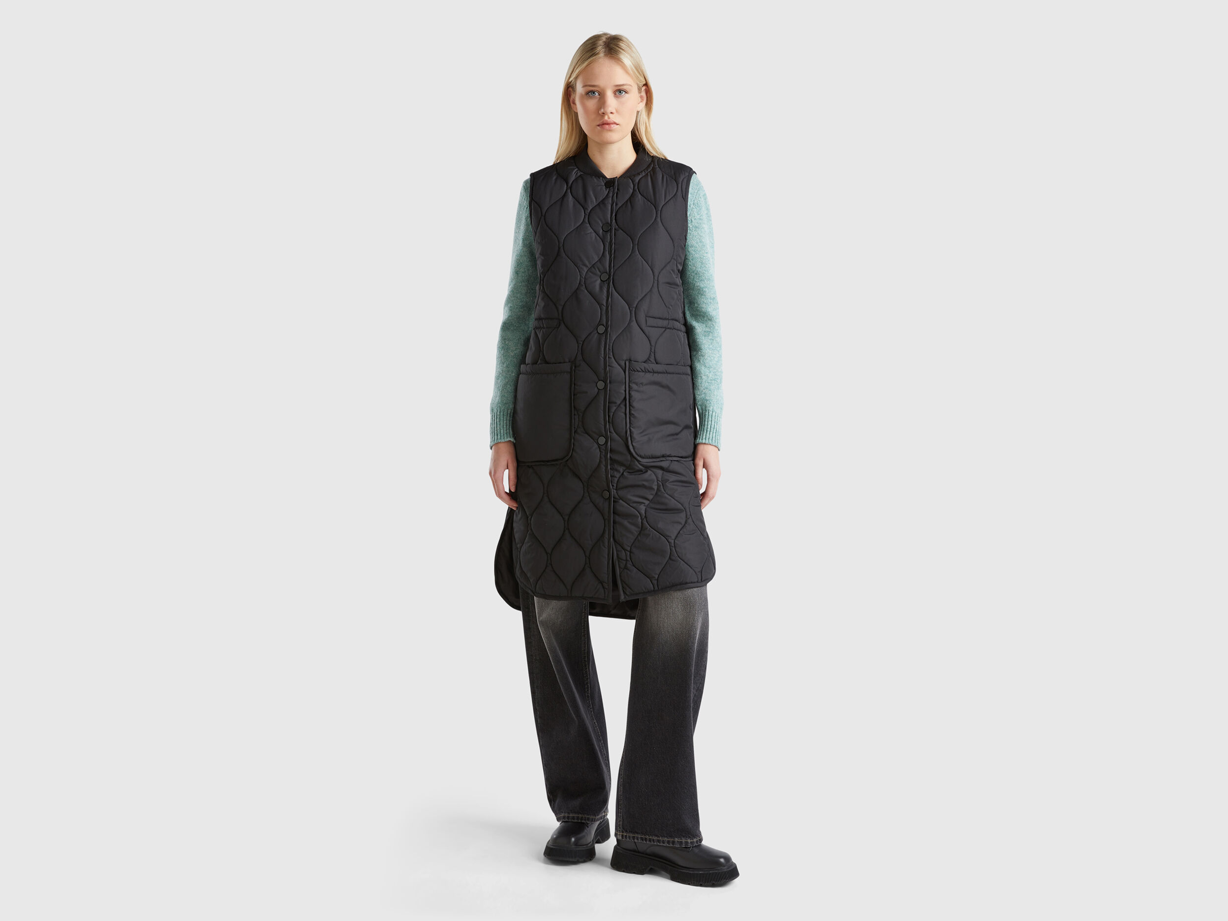 Long nylon vest