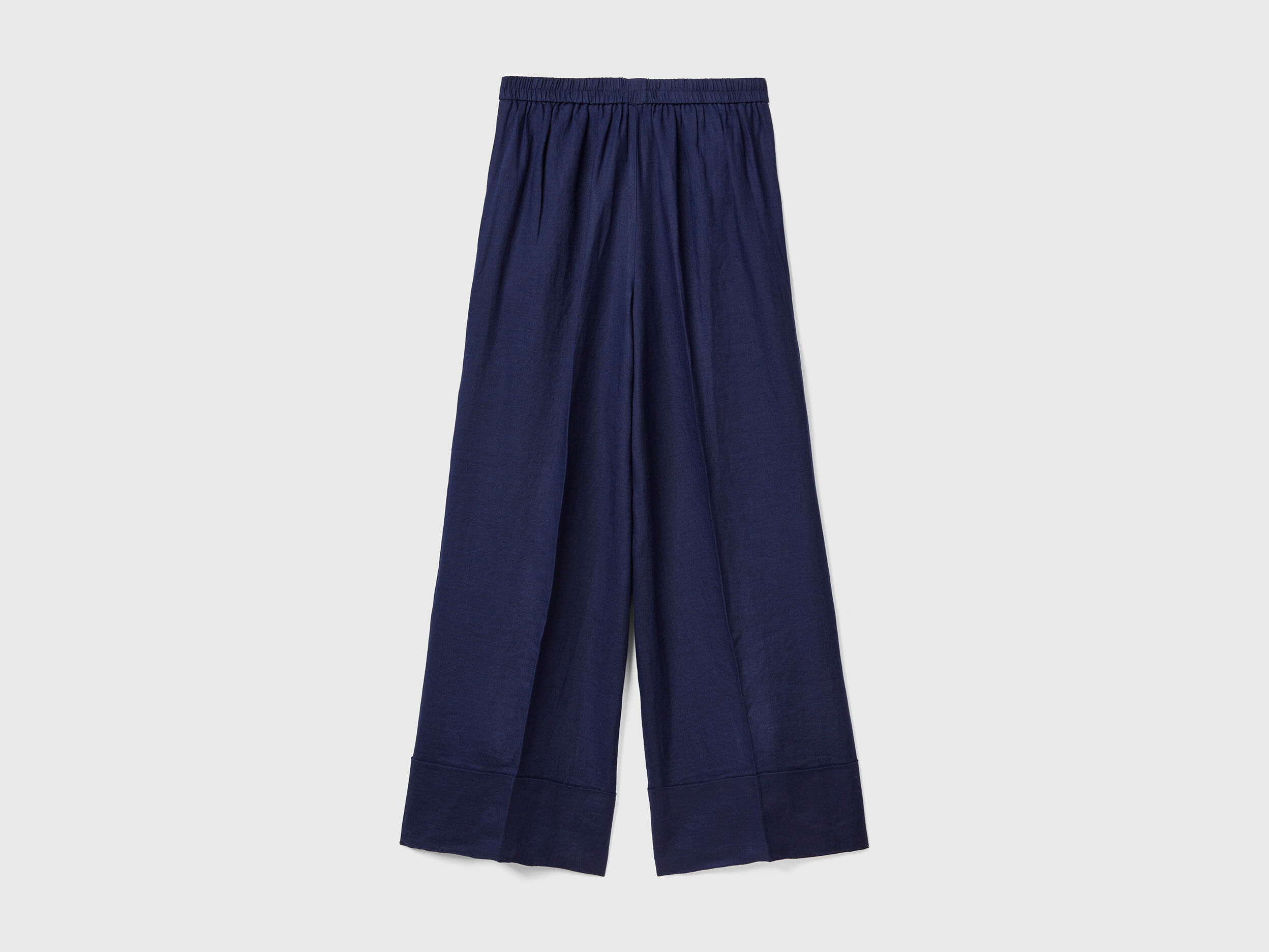 Womens Plus Size Navy Blue Palazzo Pants 1XL Wide Leg | eBay
