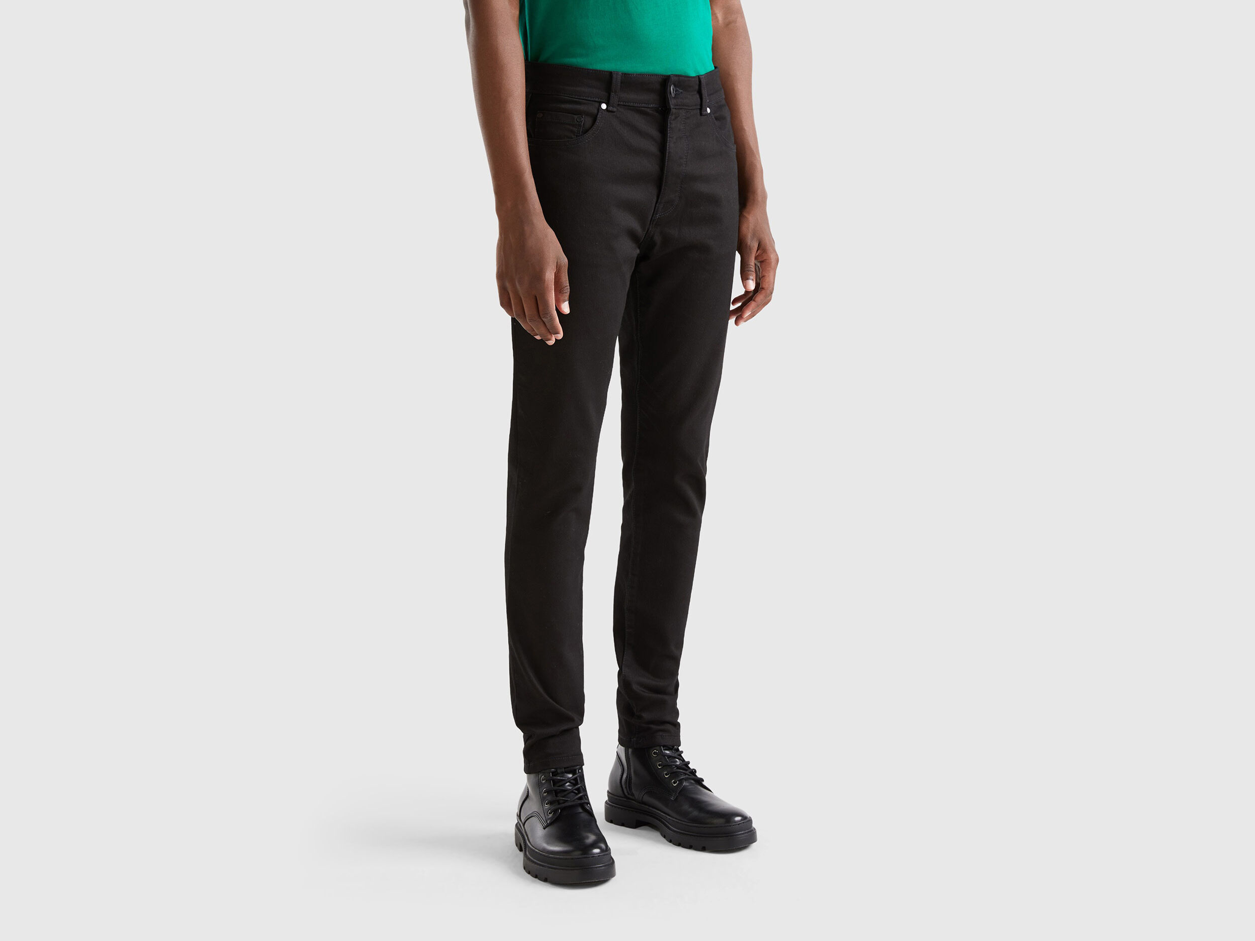 Skinny fit jeans Black Benetton