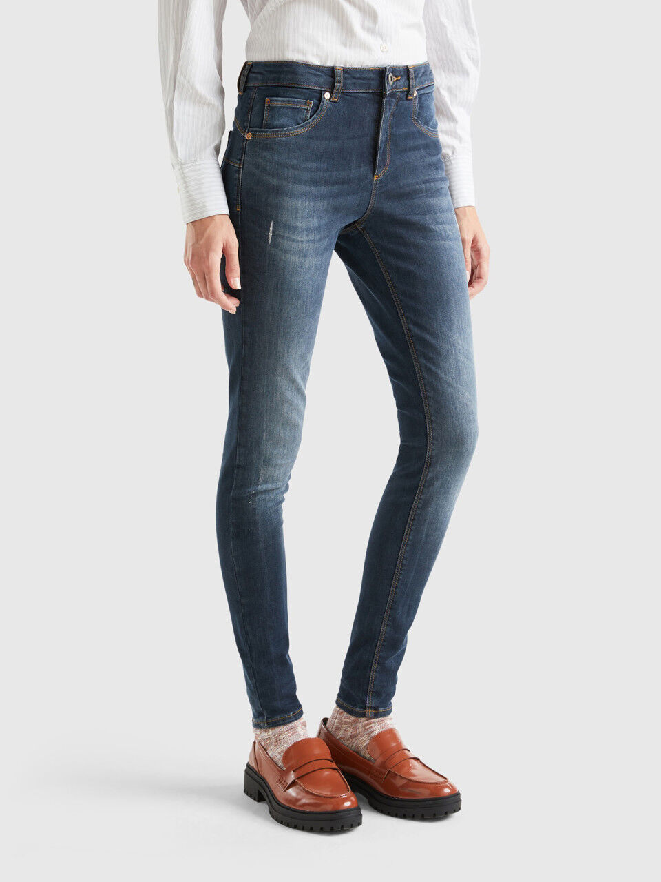 Jeans benetton skinny new arrivals pin up