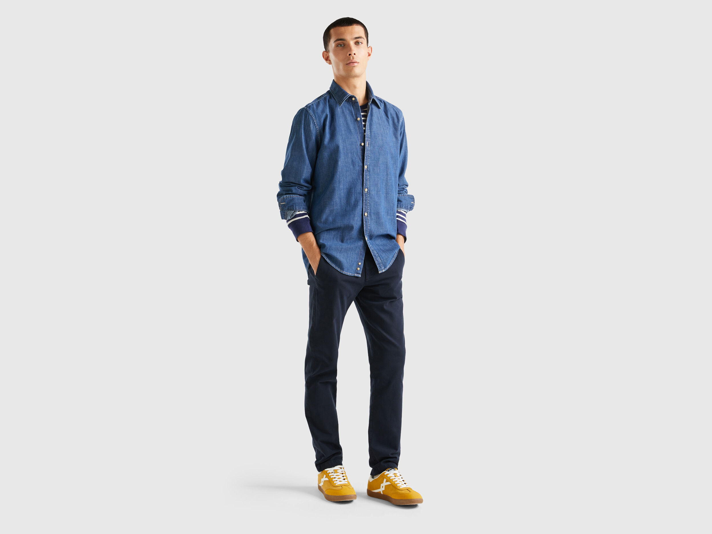 Benetton on sale camicia jeans