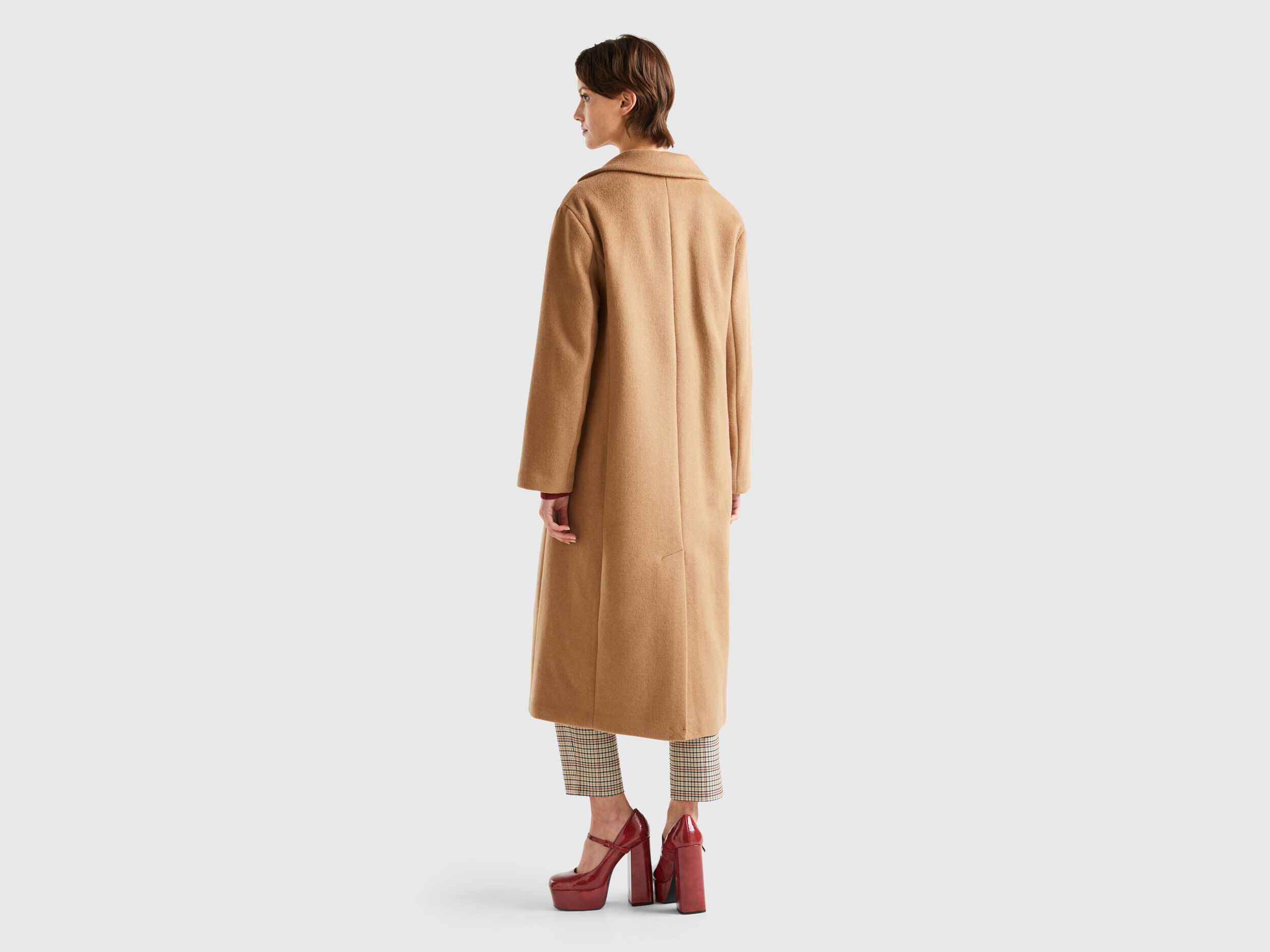 Benetton new arrivals camel coat