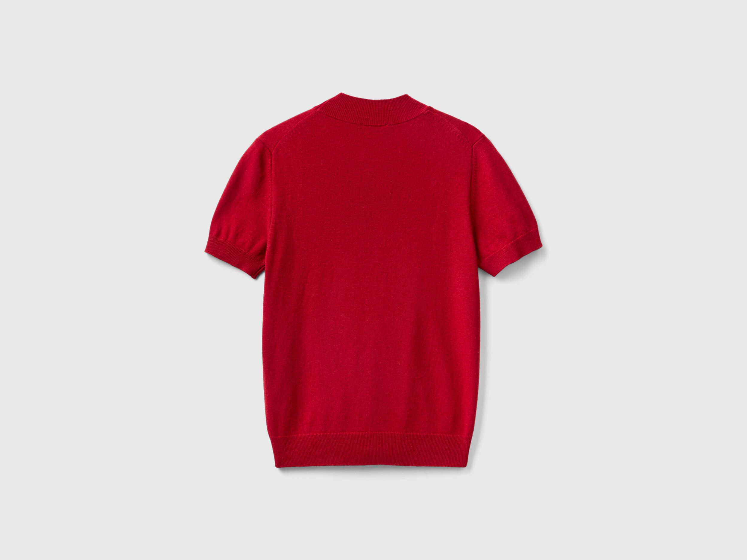 Red short sleeve outlet sweater