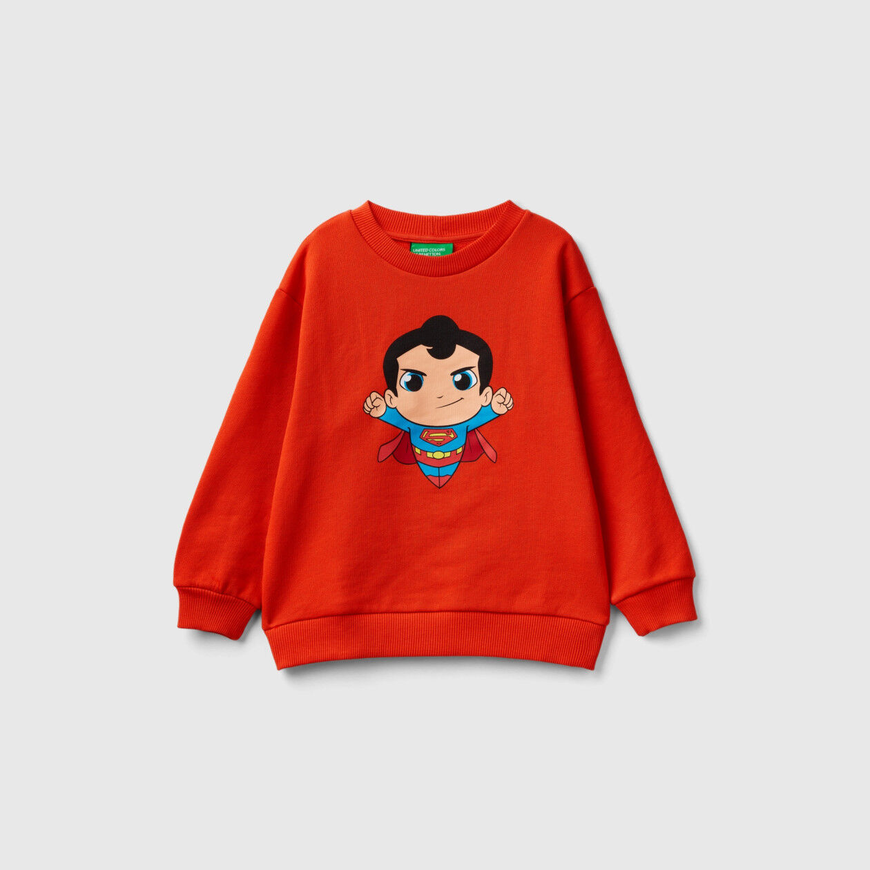 Red Superman DC Comics sweatshirt Red Benetton