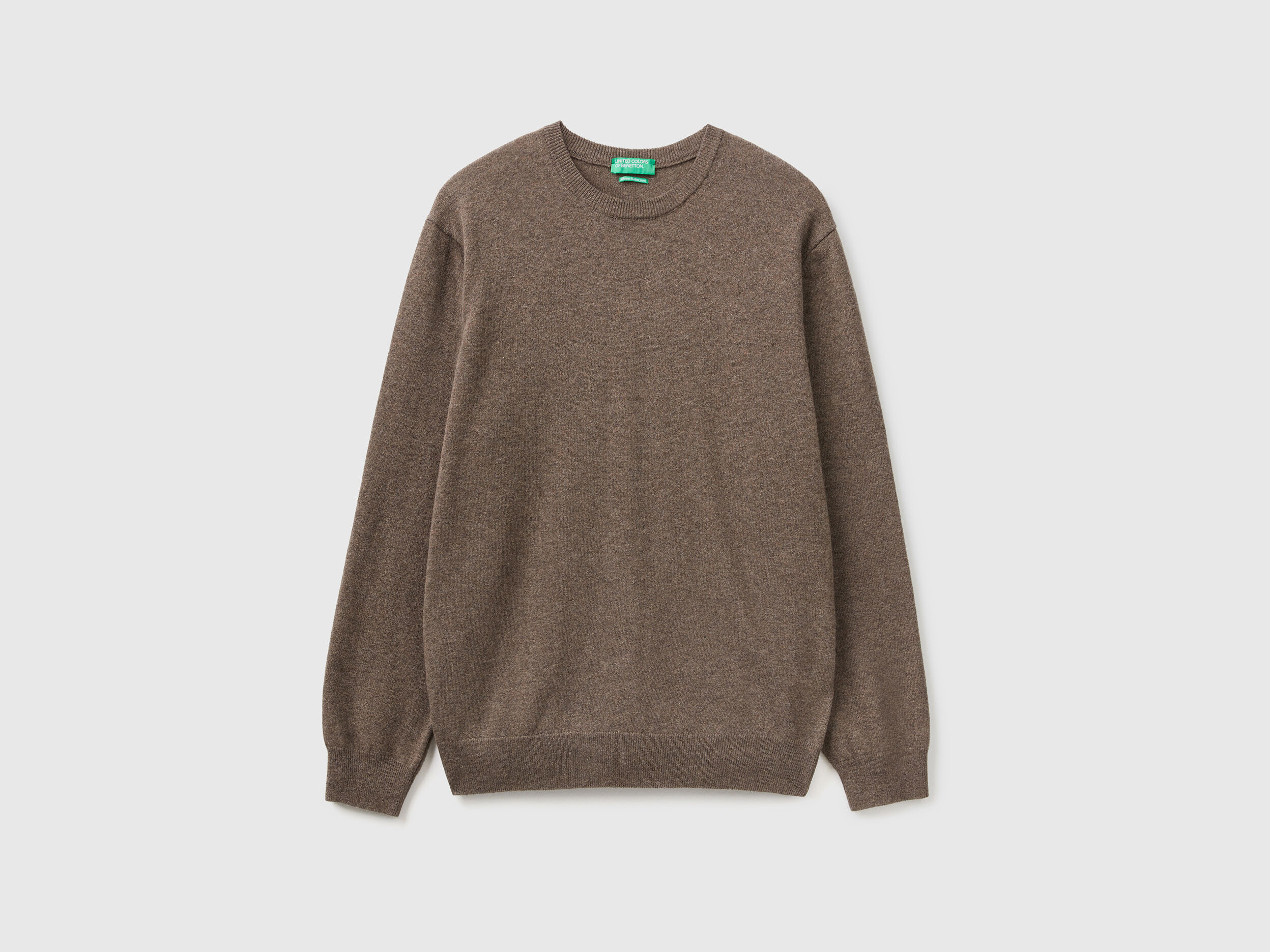 Brown crew cheap neck jumper