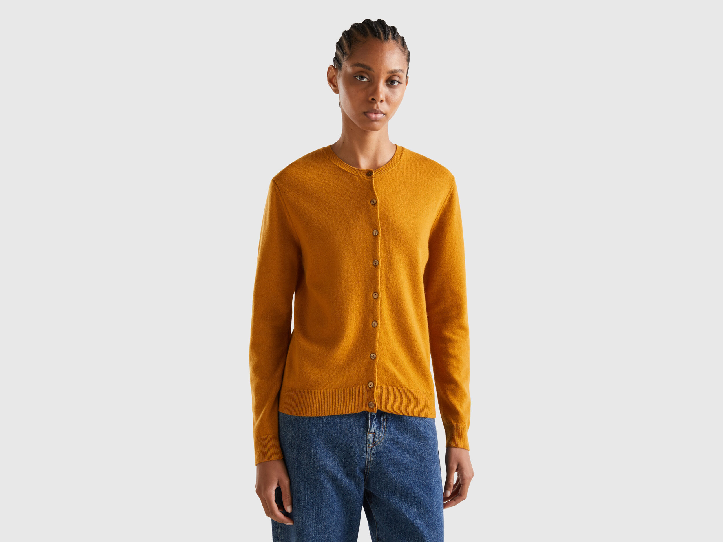 Benetton round neck sale cardigan