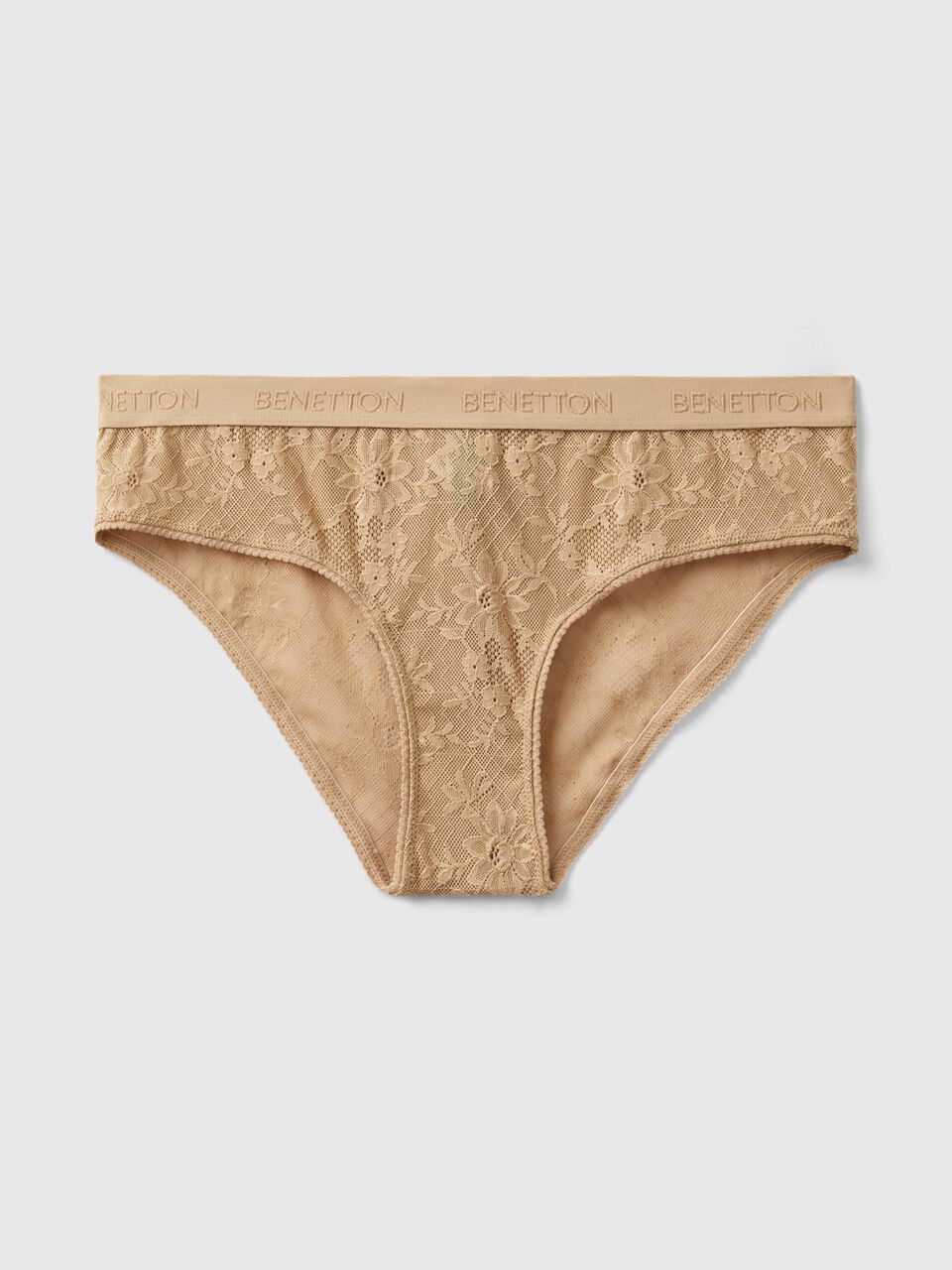 Stretch lace underwear - Camel