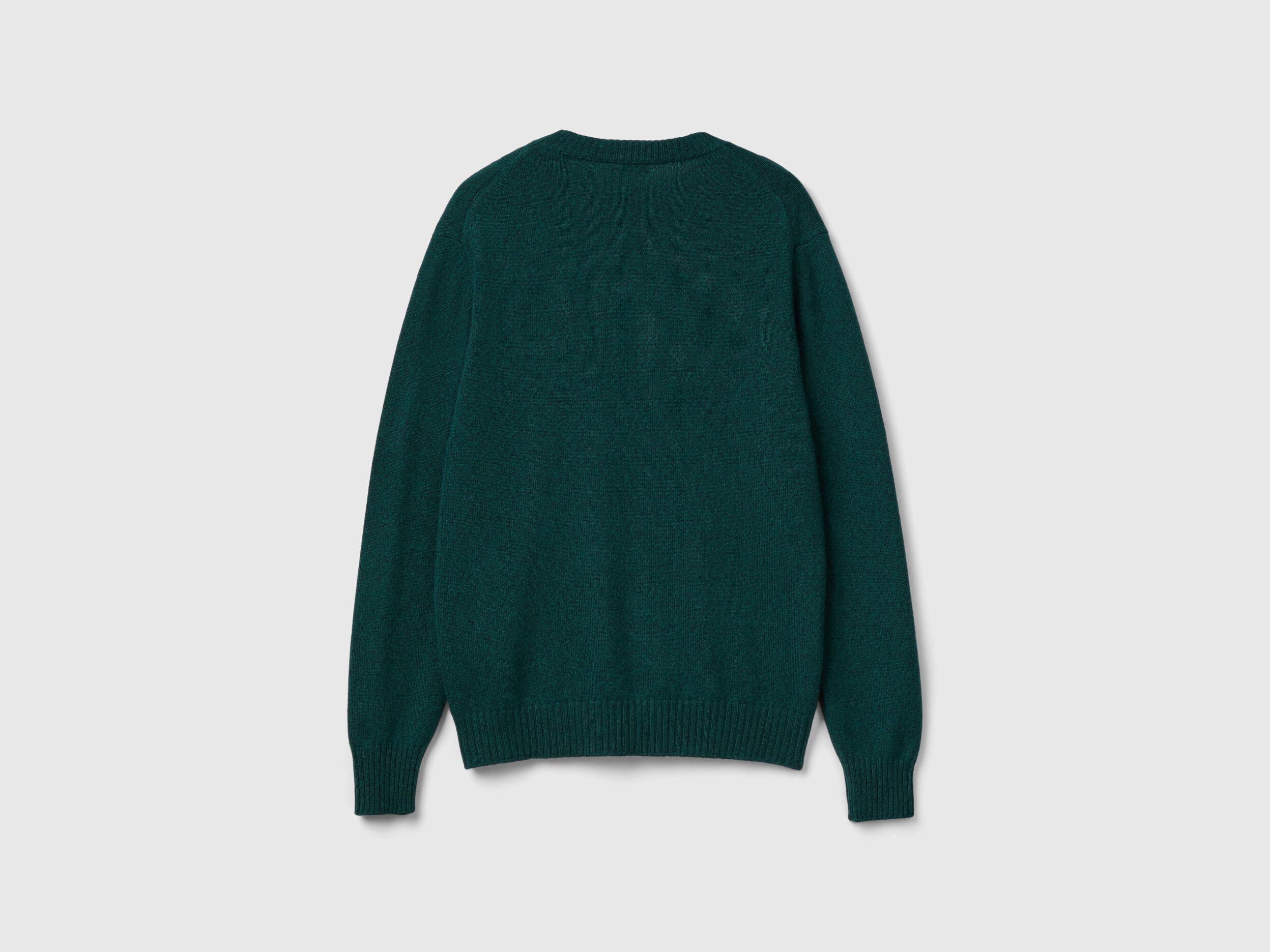 Dark green crew shop neck jumper