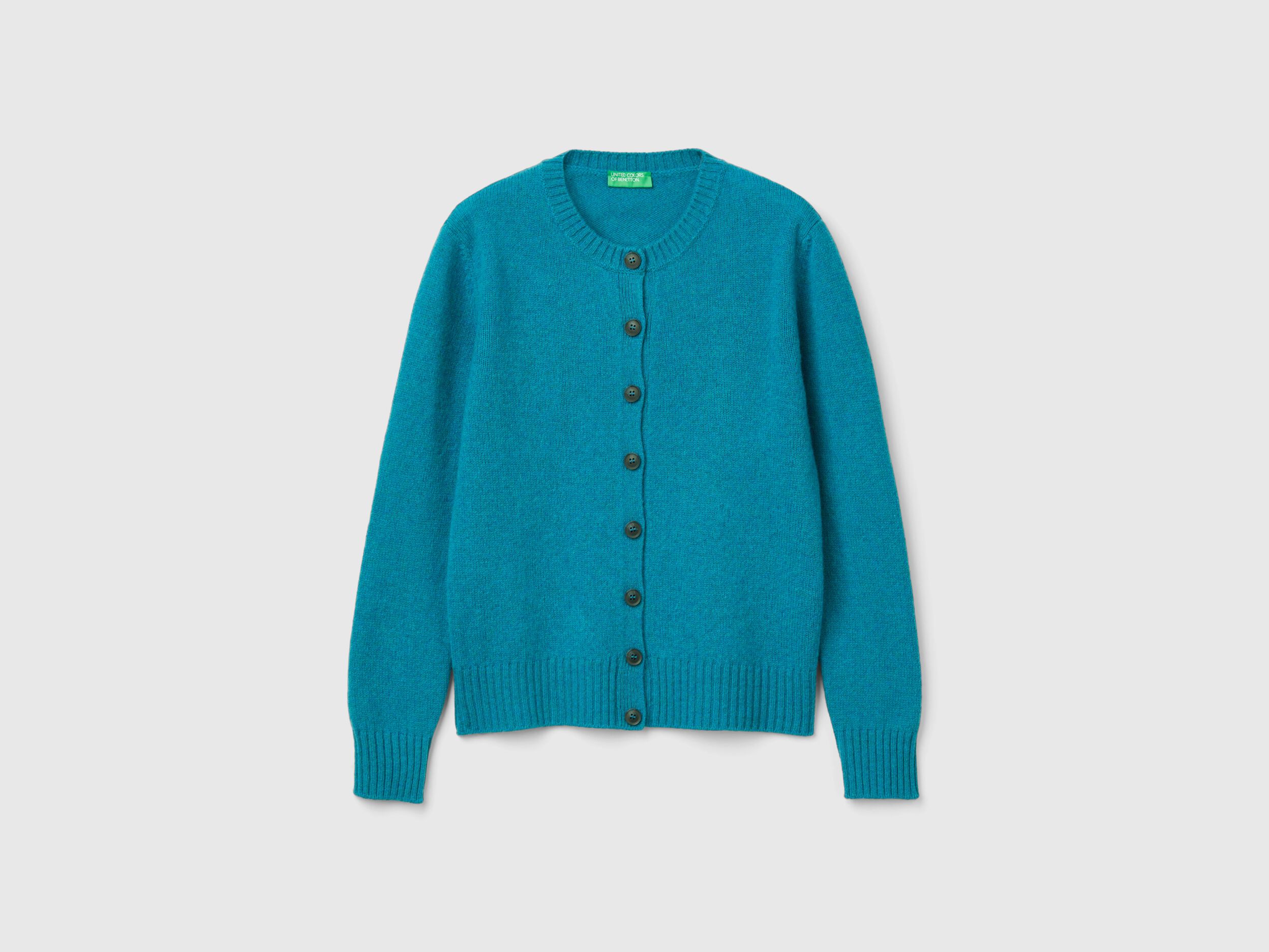 Cardigan in pure Shetland wool