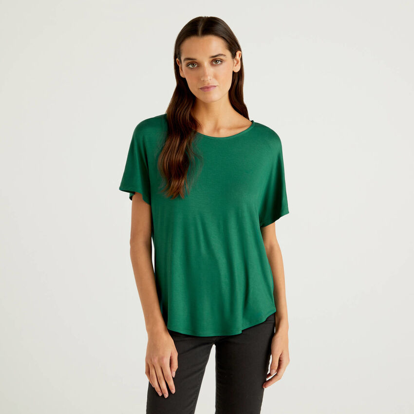 T-shirt in sustainable stretch viscose