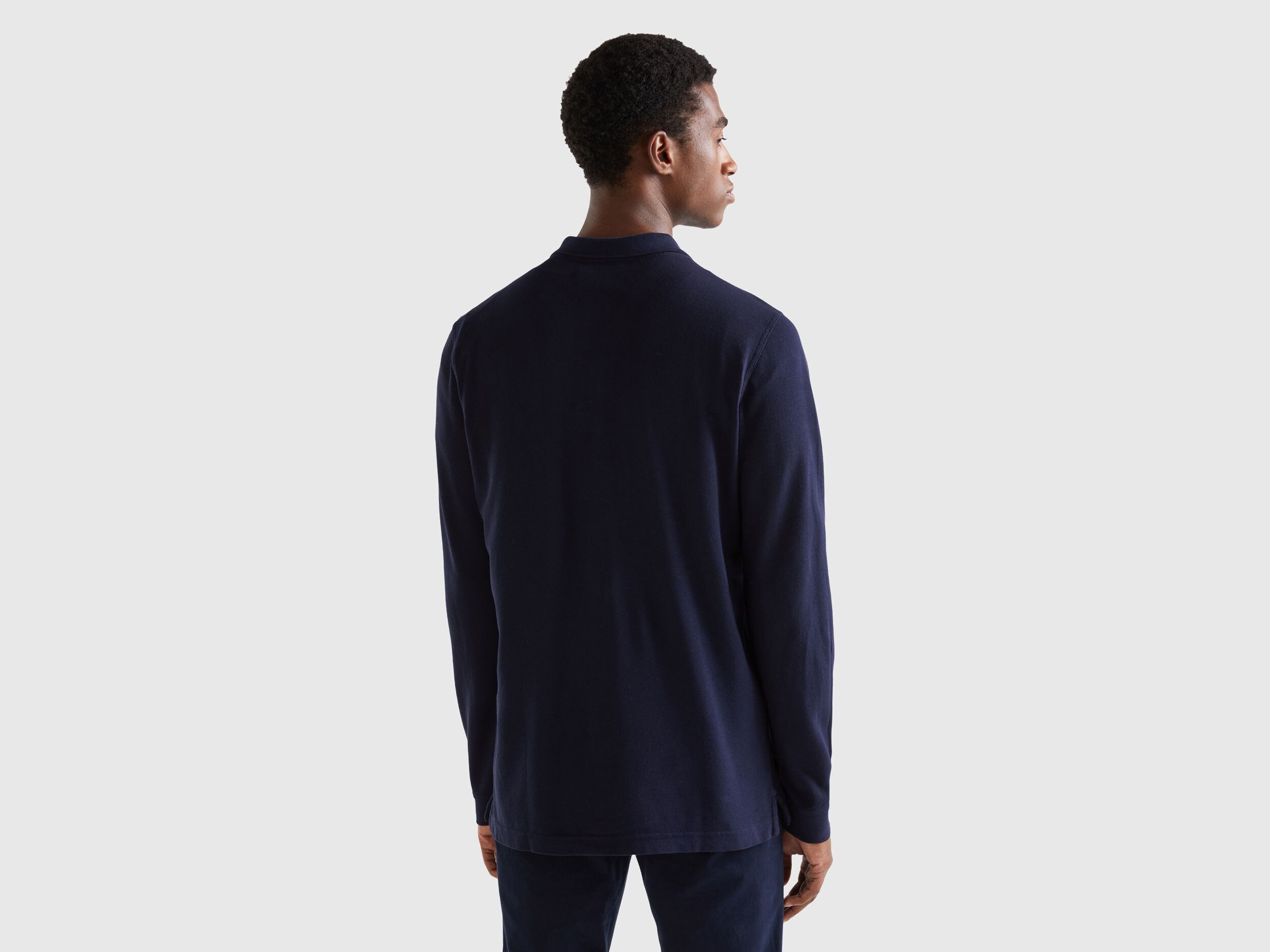 Benetton long sleeve sales polo