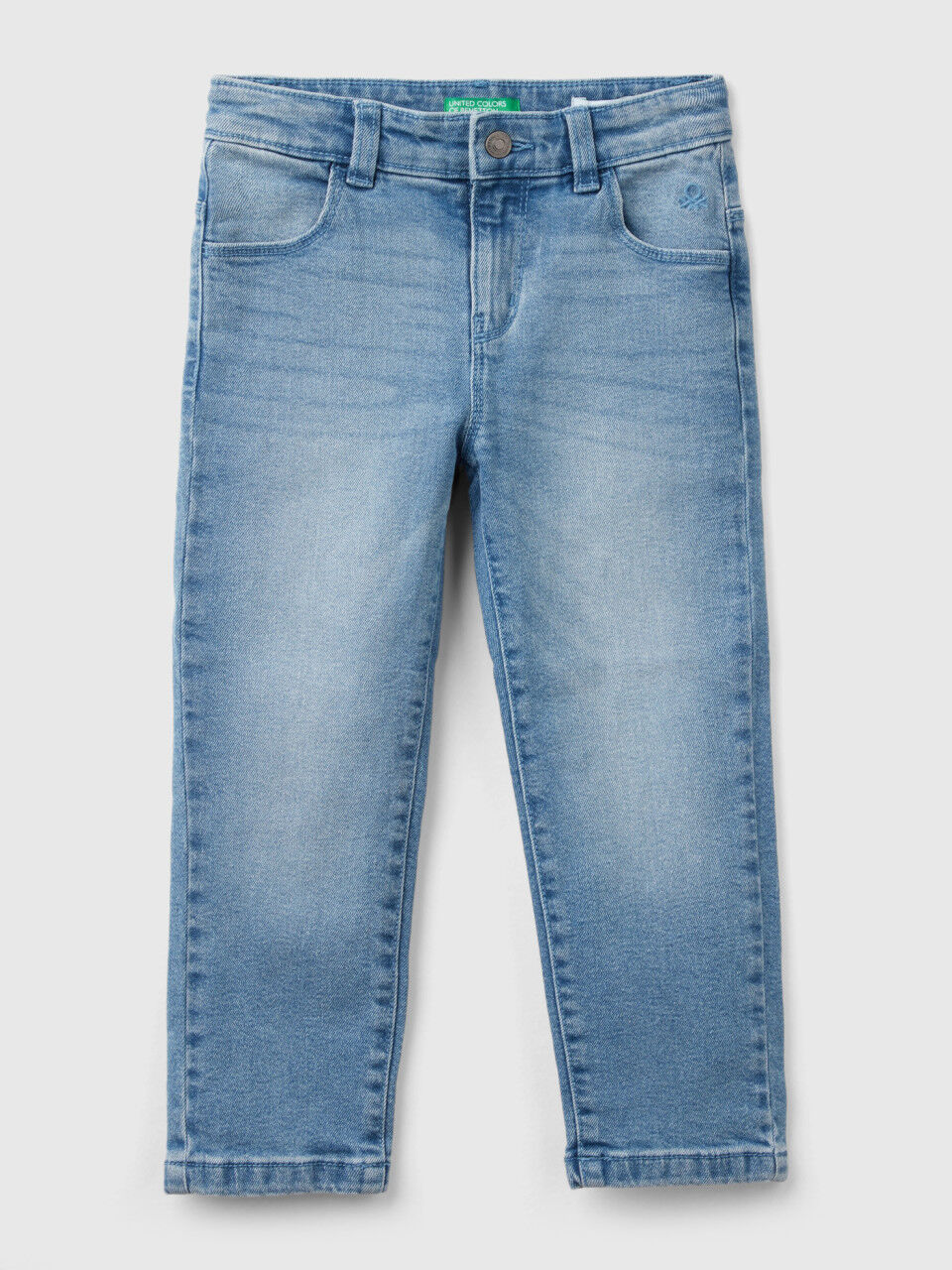 Jeans Denim Kid Girl 3 months 4 years Collection 2024 Benetton