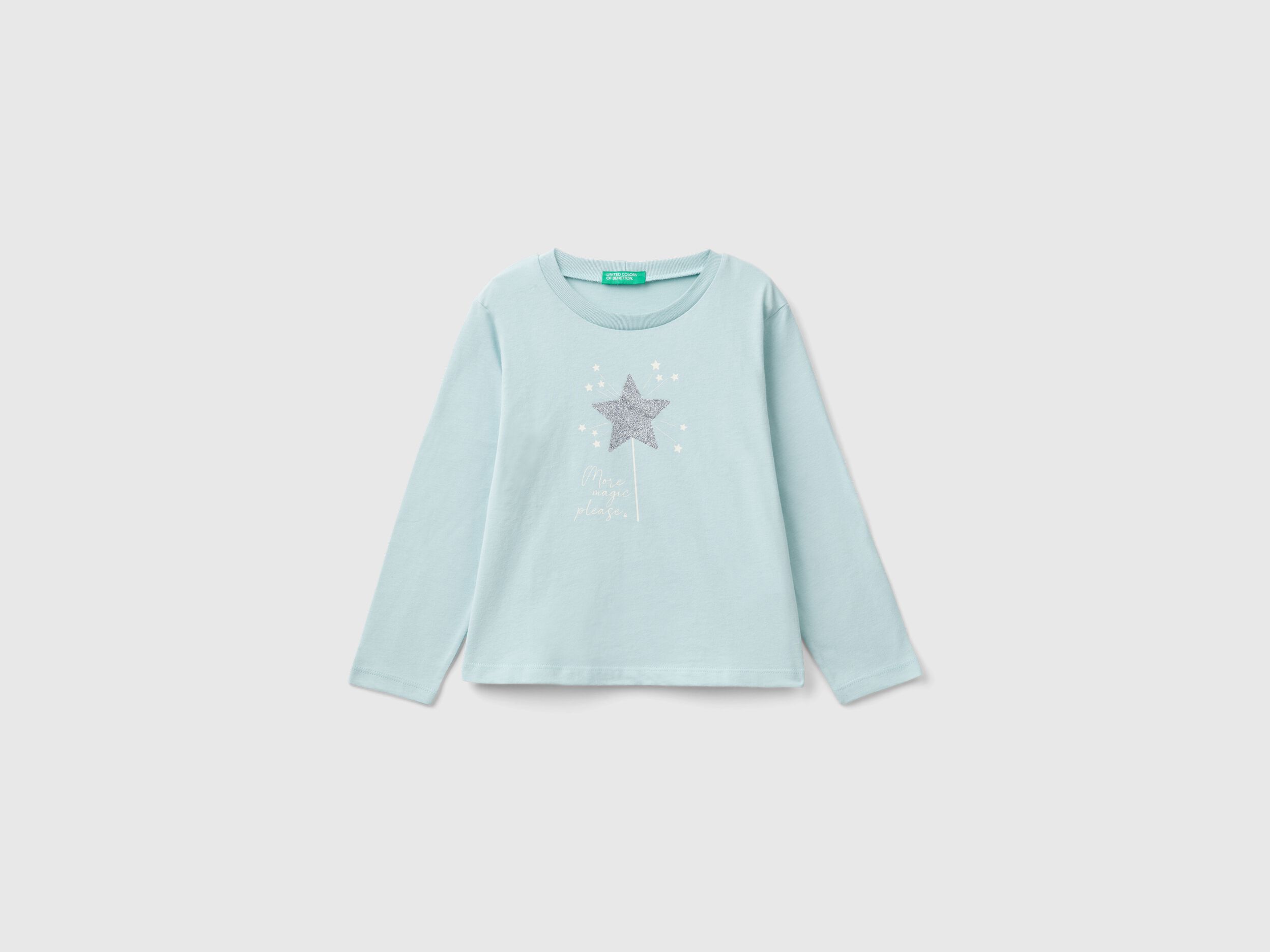 Benetton camisetas niña manga larga deals