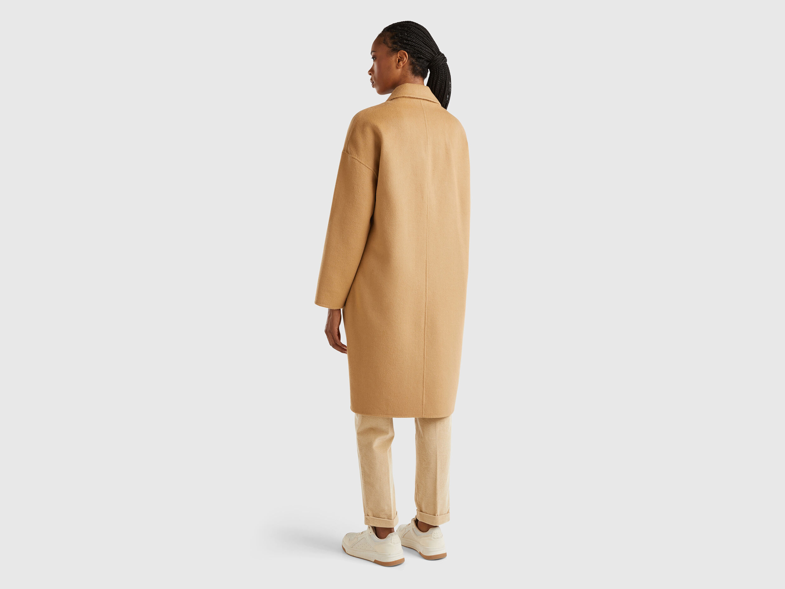 Camel coat wool blend discount