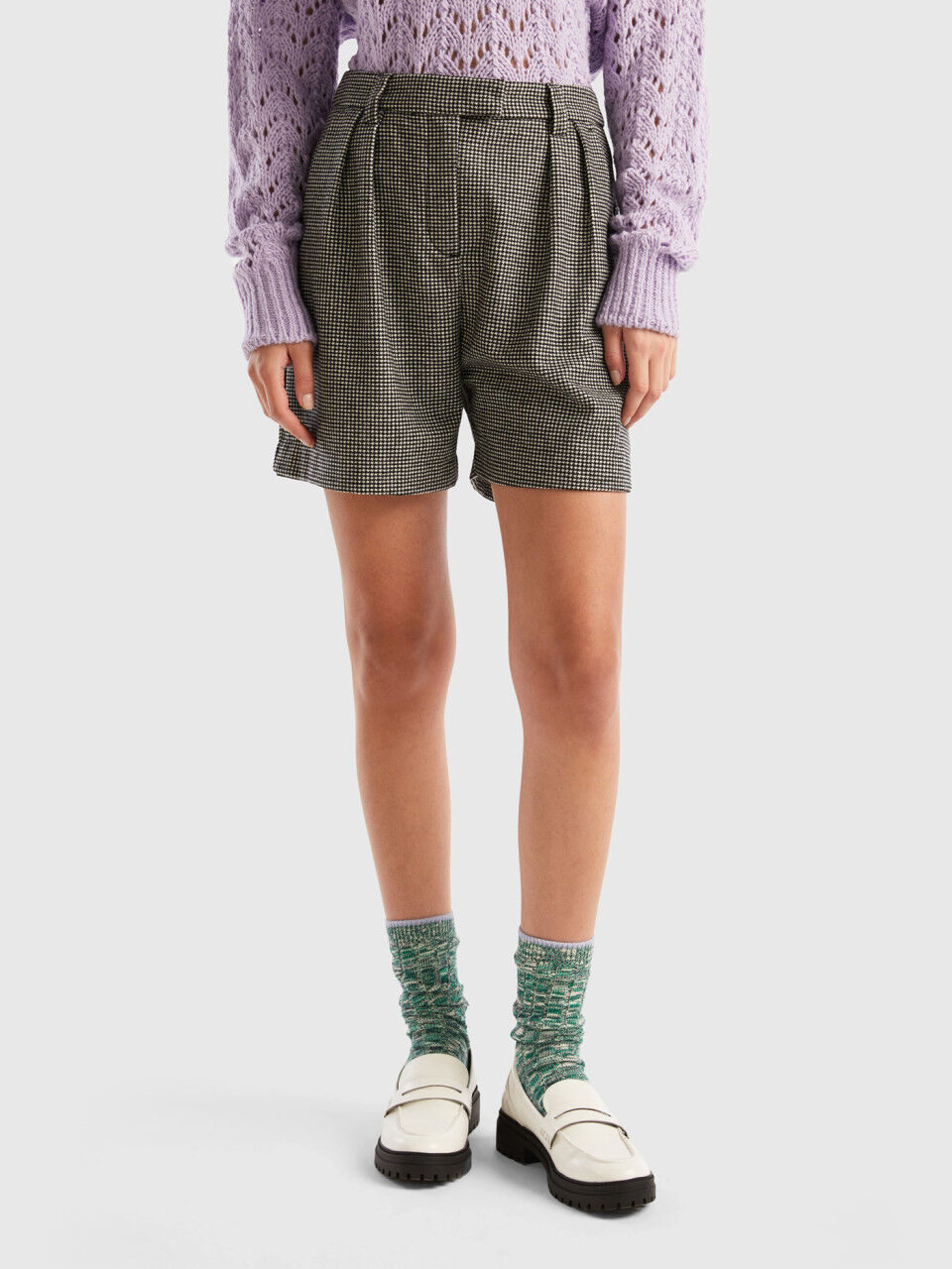 Pantalones cortos top mujer benetton