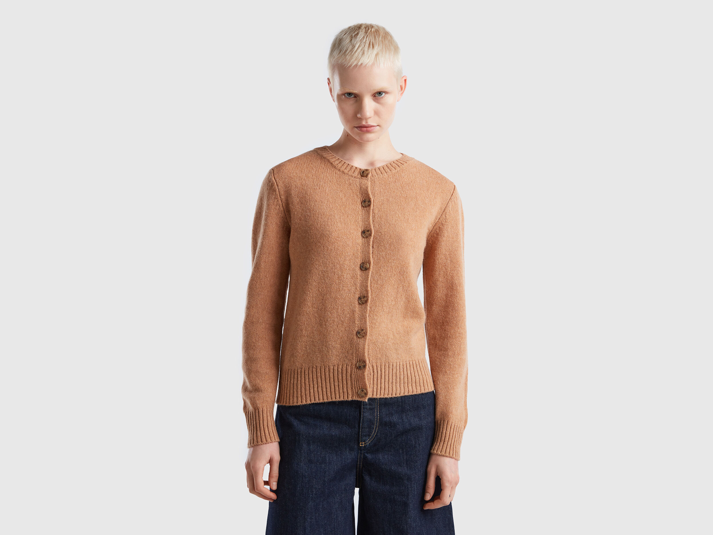 Cardigan in pure Shetland wool
