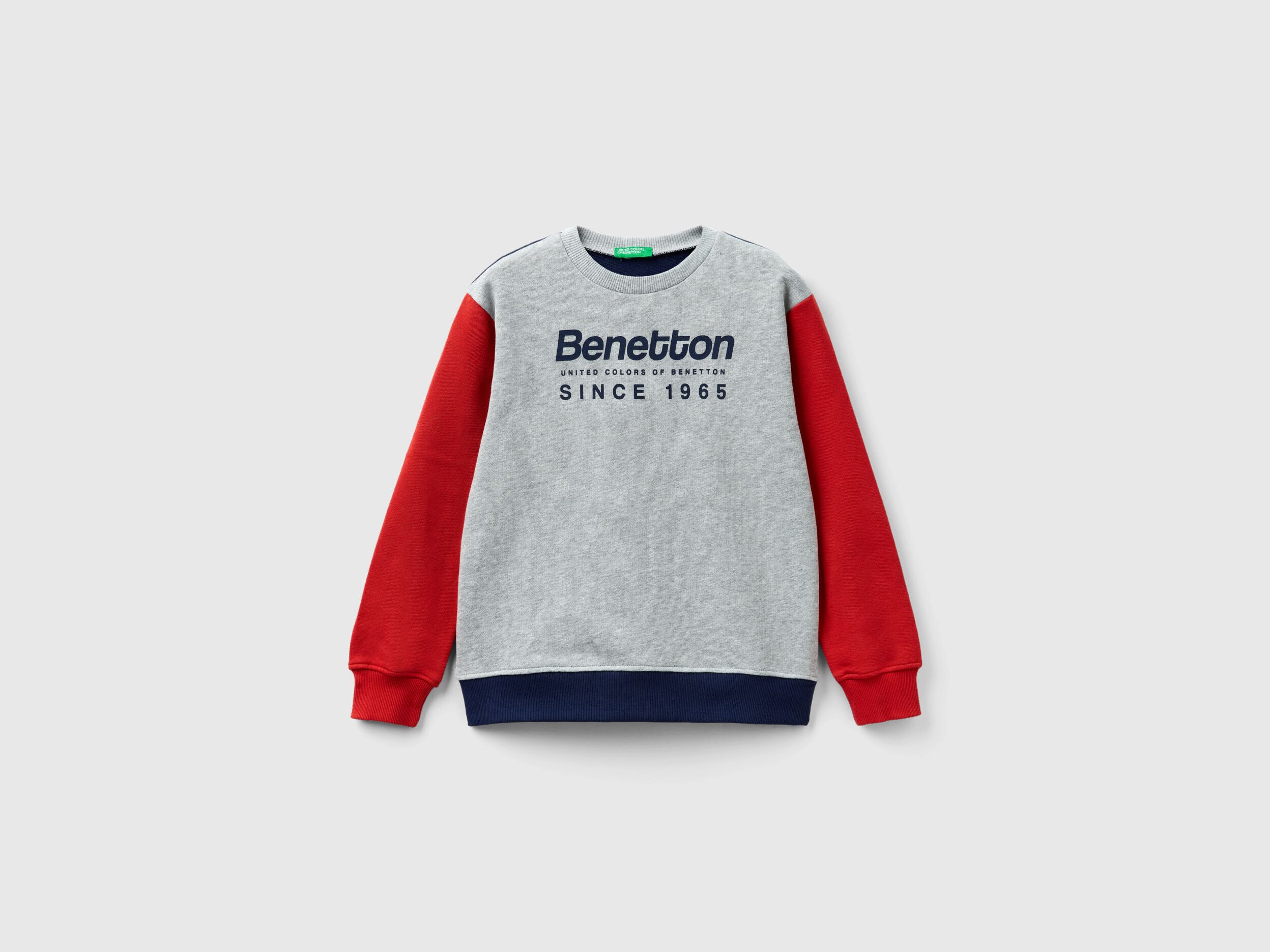 Benetton logo sweatshirt clearance