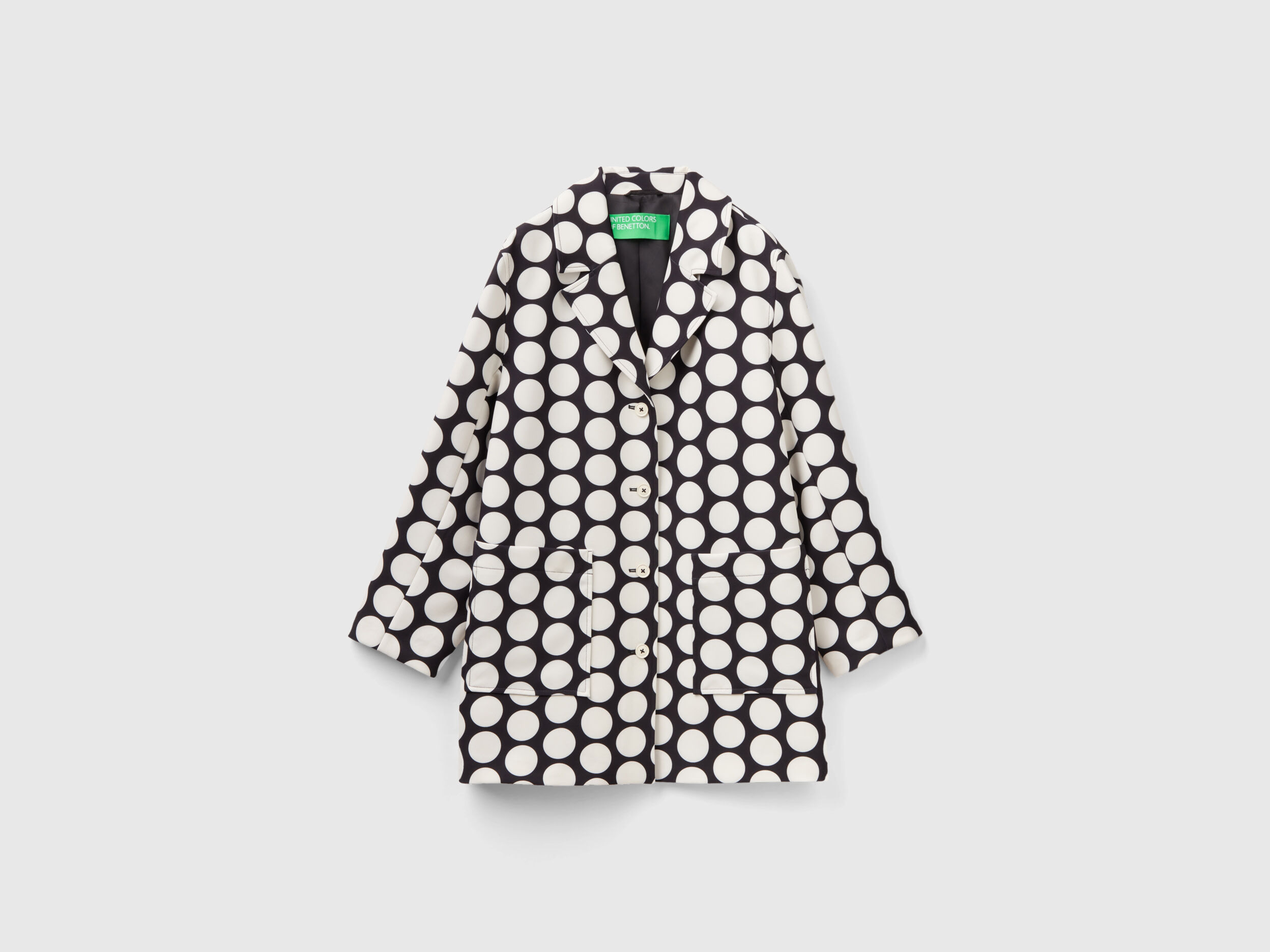 Black and white polka dot coat 2025