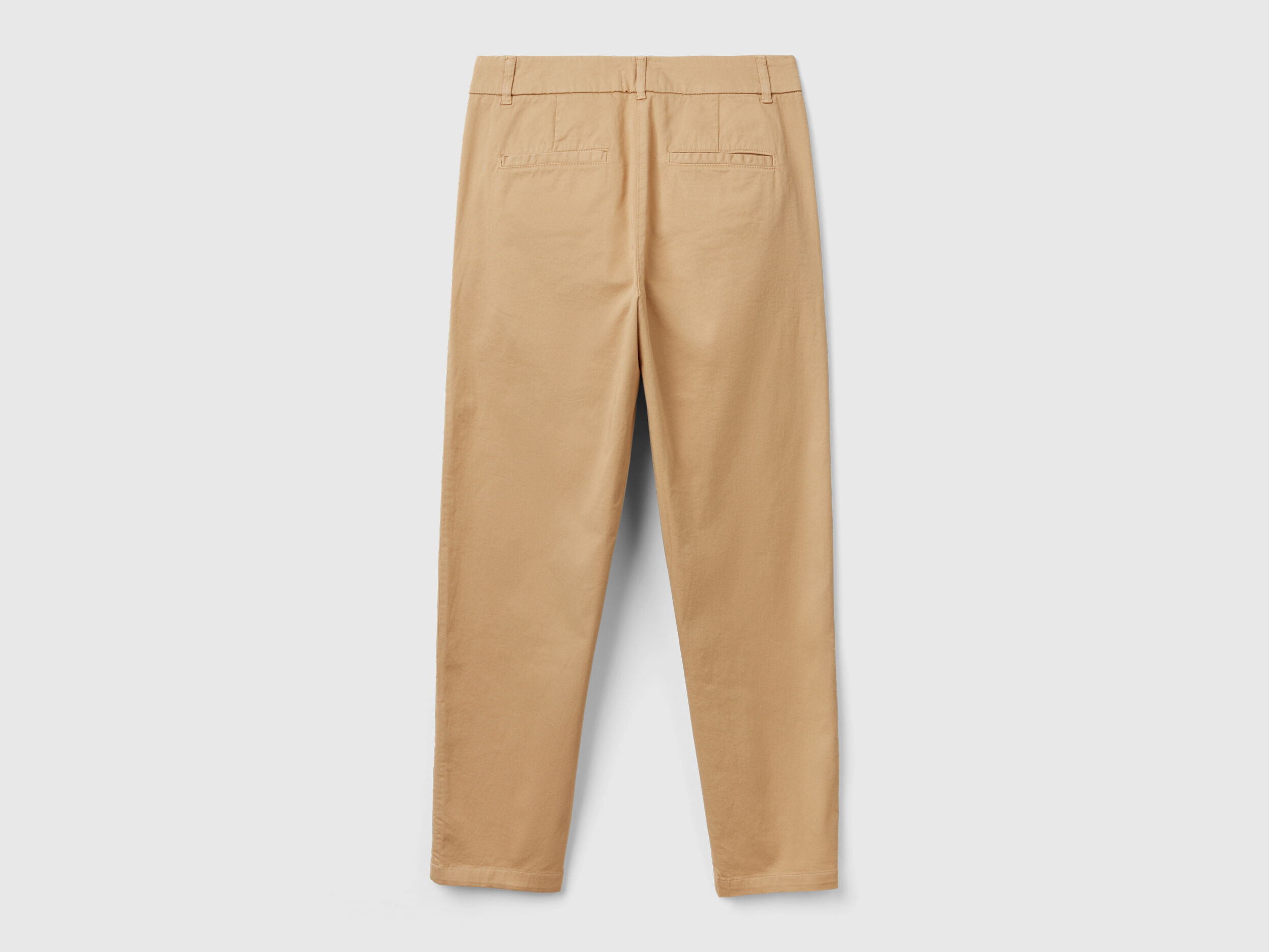Stretch cotton chino trousers