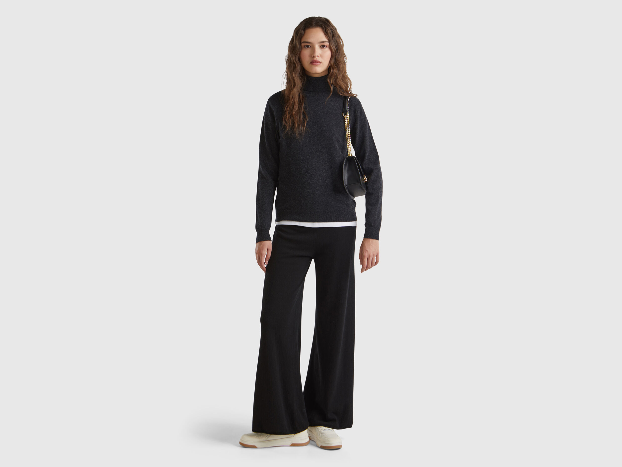 Charcoal turtleneck womens clearance
