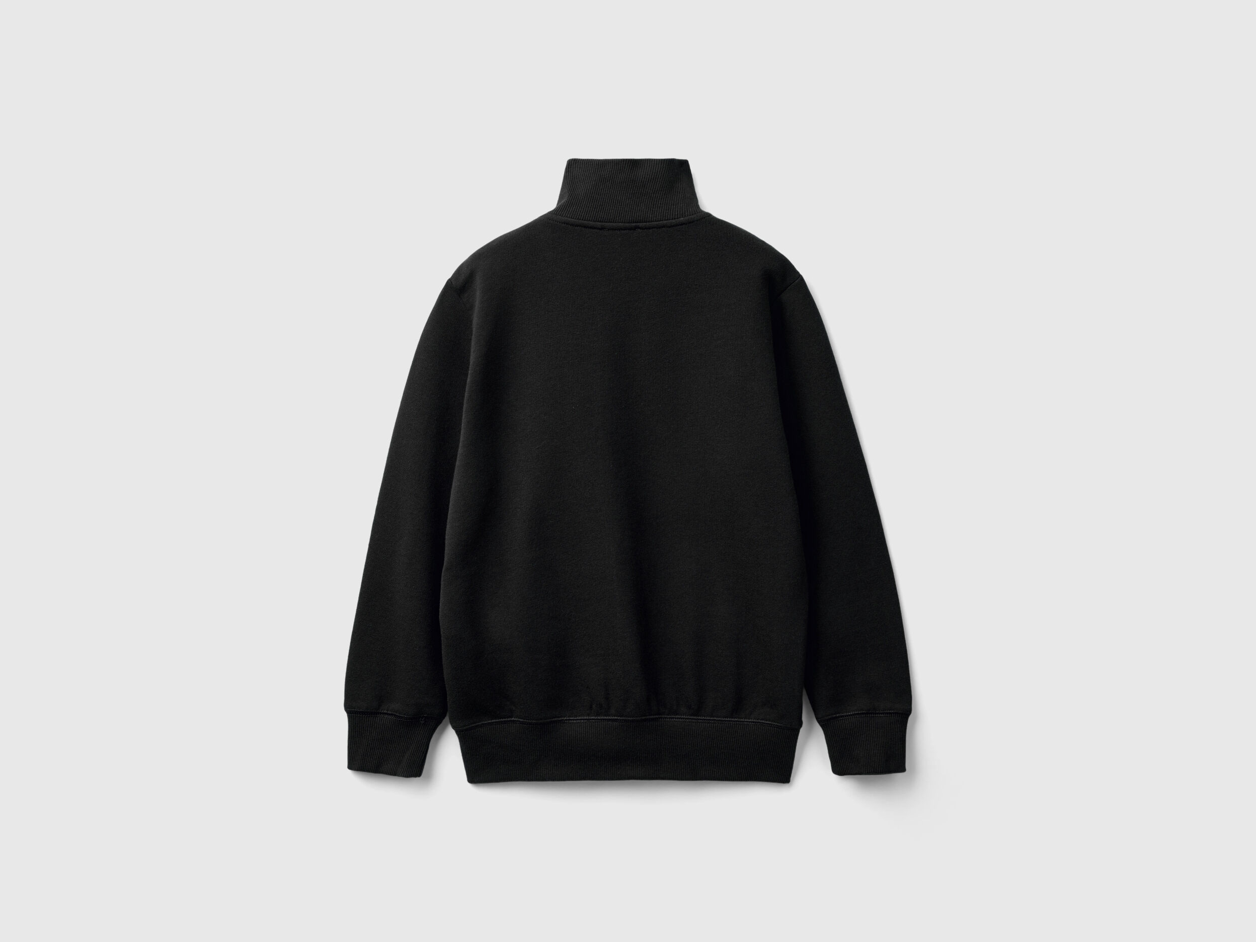 Pure cotton sweatshirt with zipper
