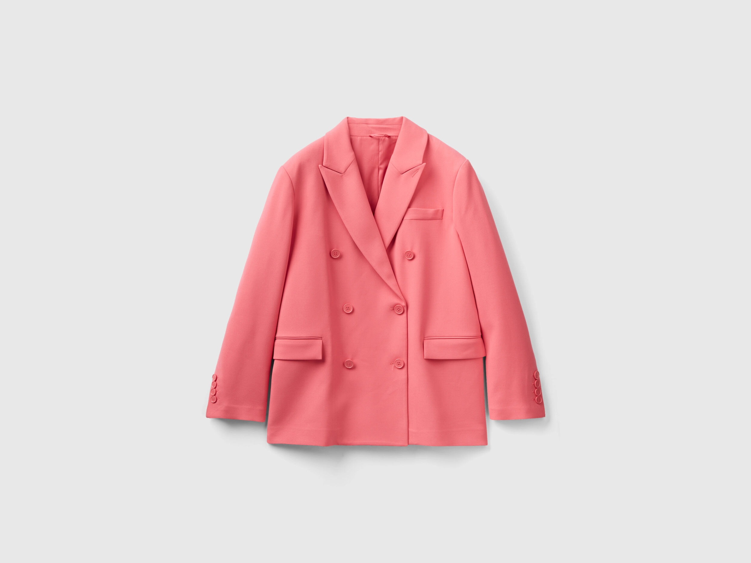 Double breasted jacket in viscose blend