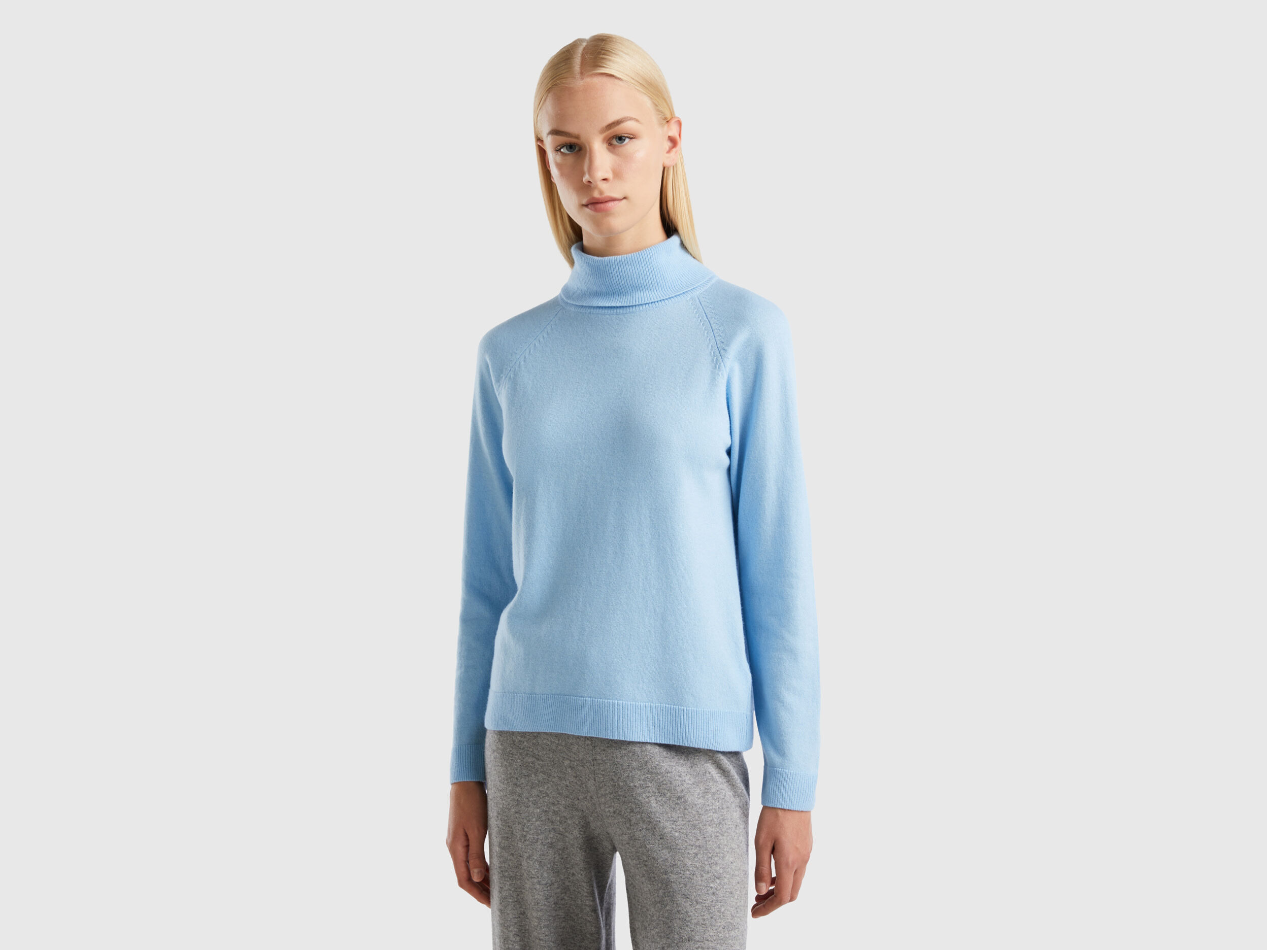 Womens blue deals turtleneck