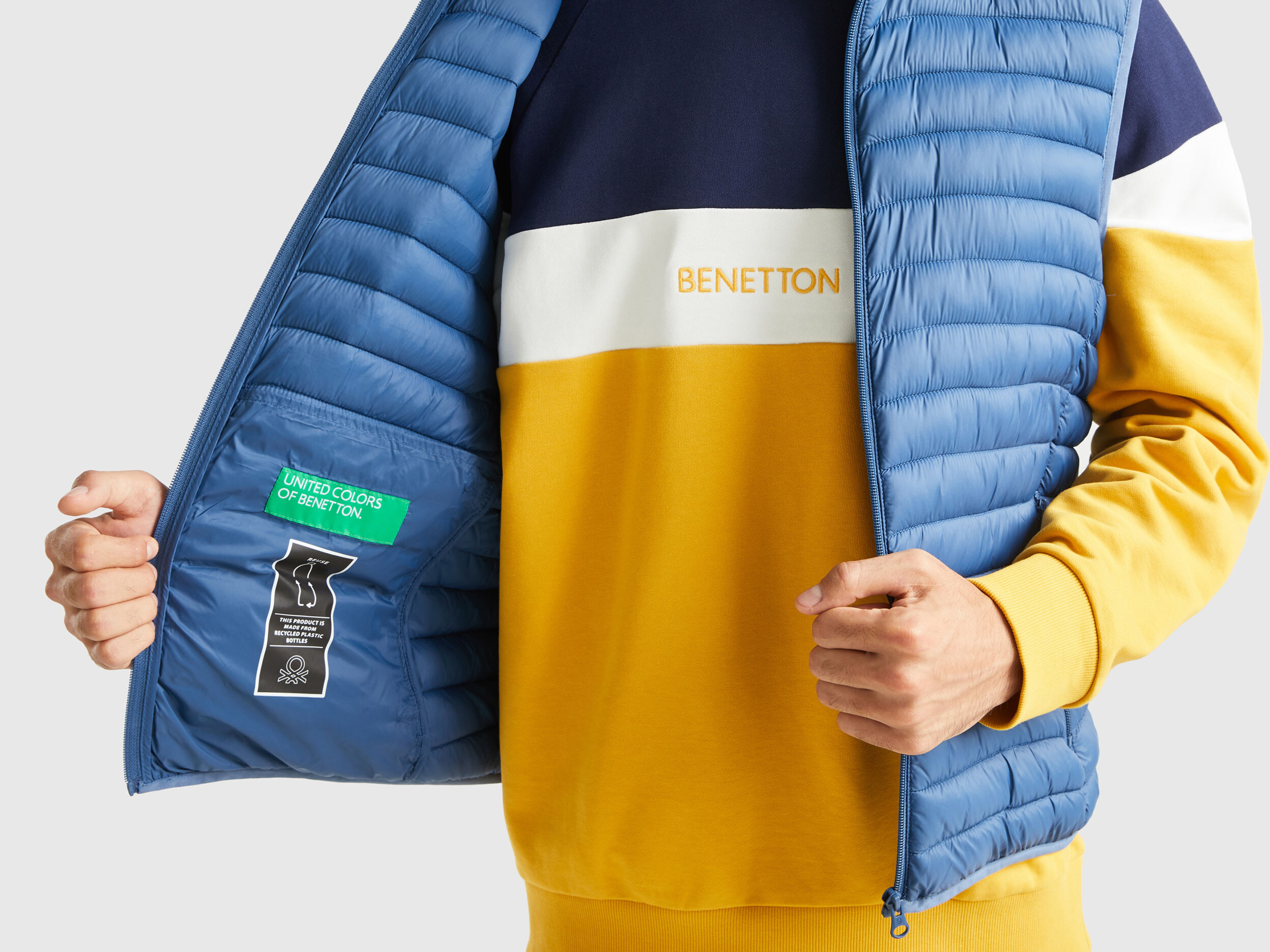 Benetton yellow shop jacket