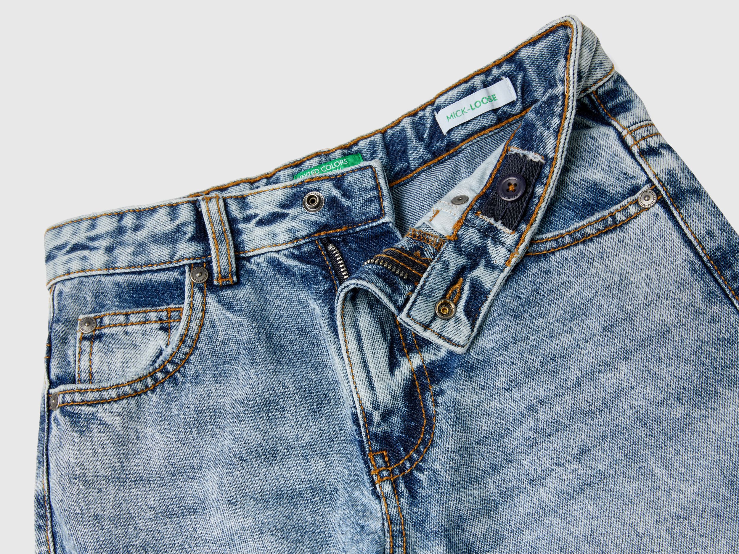 Baggy fit jeans - Blue | Benetton