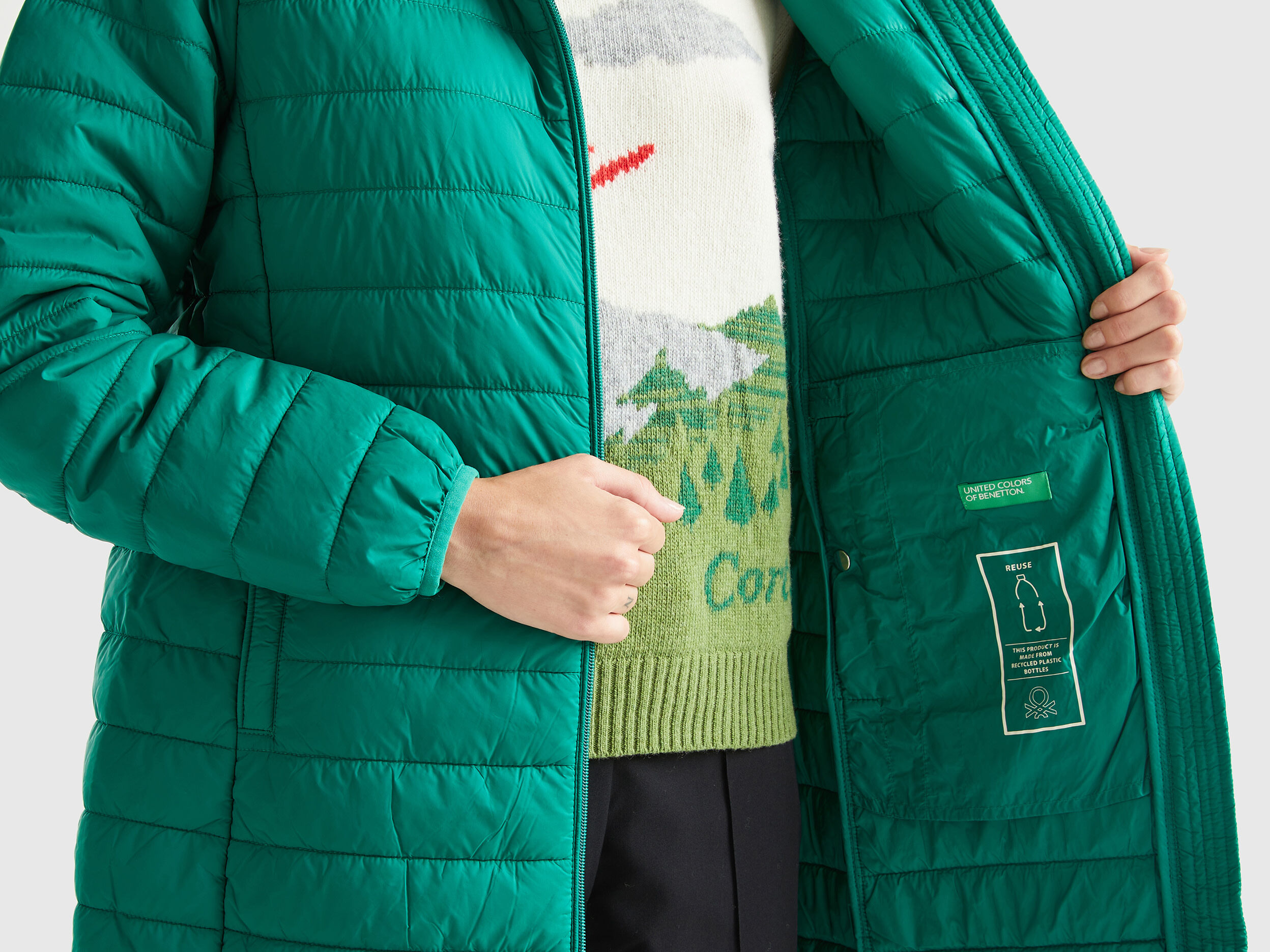 Benetton light down store jacket