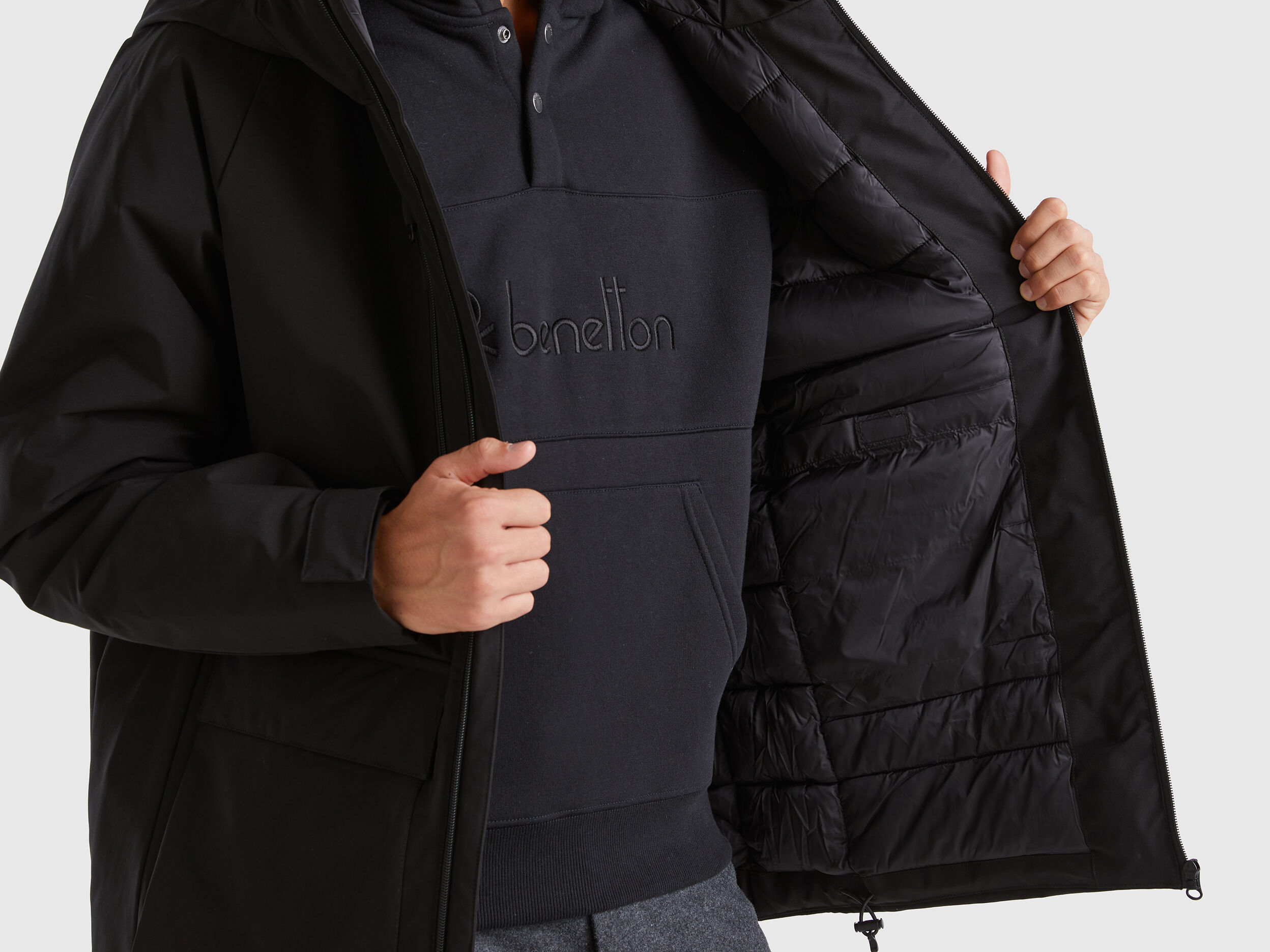 Parka corto benetton 2025