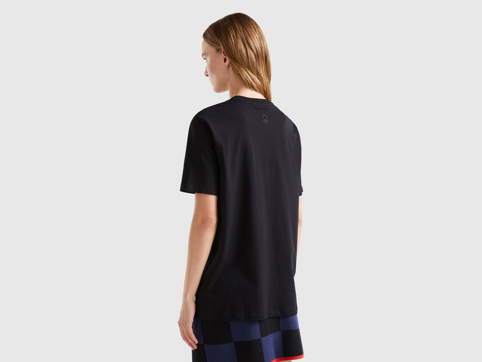 T-shirt in cotton - organic pure Black Benetton 