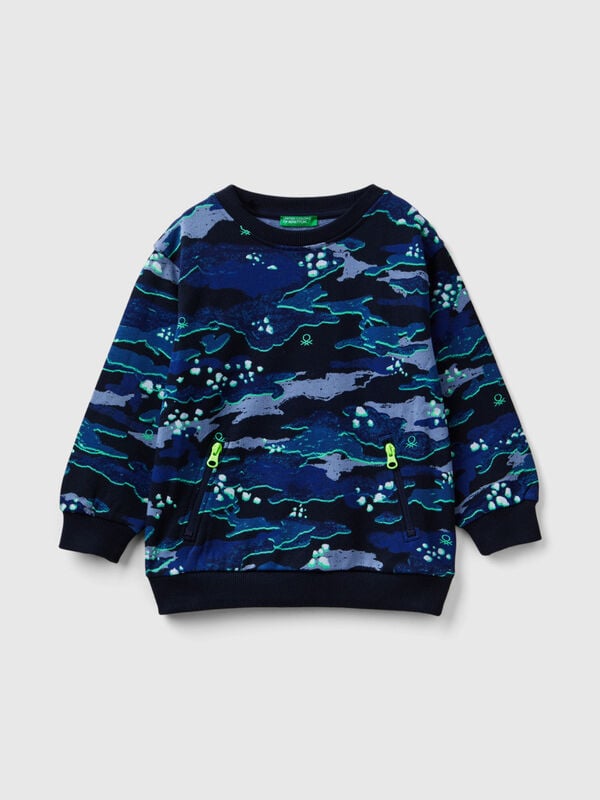 Sudadera con estampado de camuflaje Niño