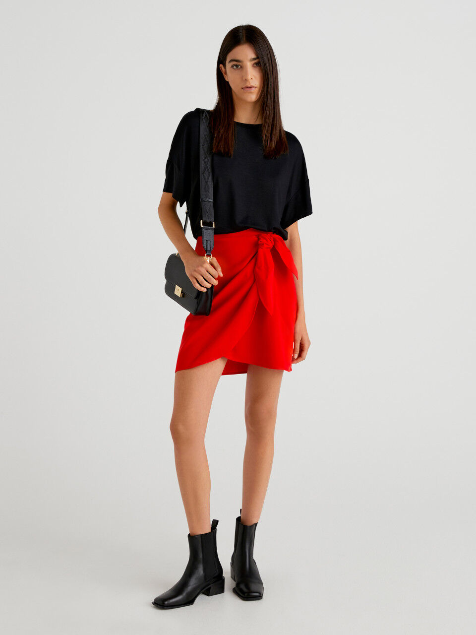 WOMEN FASHION Skirts Casual skirt Ruffle United colors of benetton casual skirt White M discount 61% 