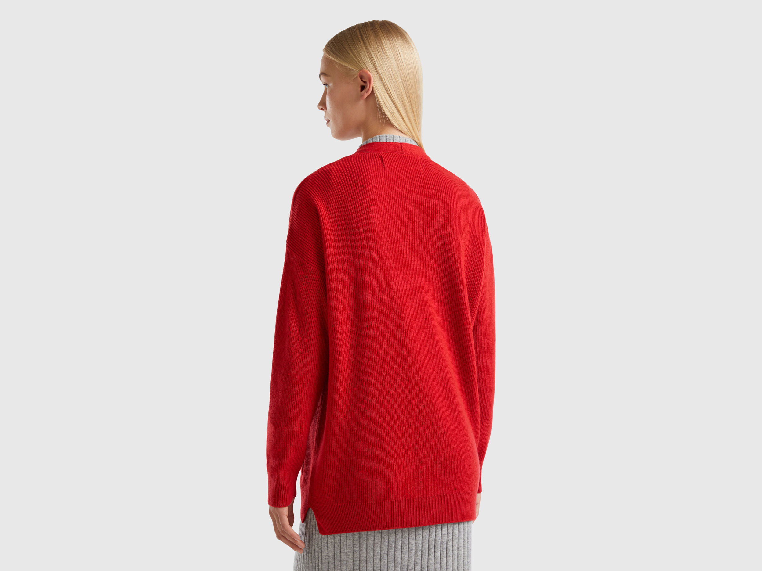 Vuiel oversized mohair cardigan red online