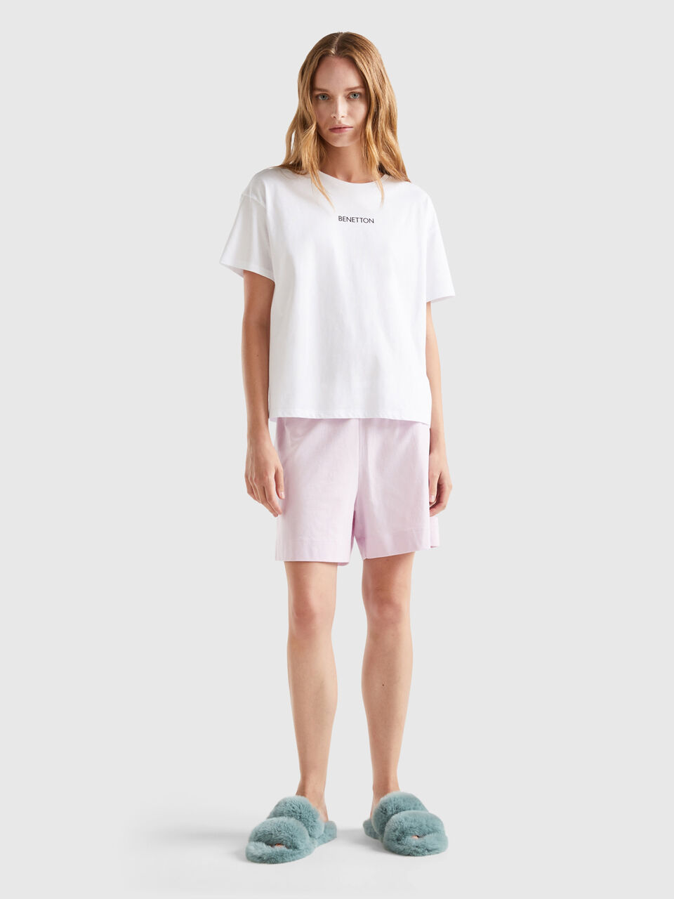 100% cotton t-shirt - White | Benetton | T-Shirts