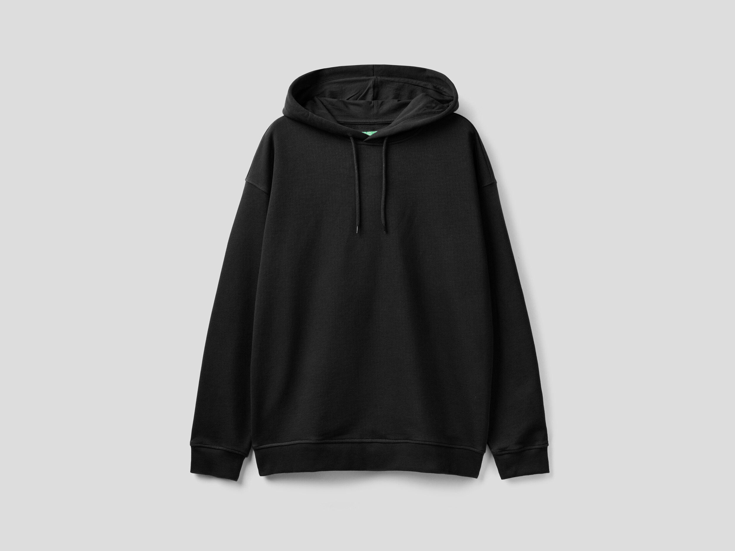 Black online cotton hoodie