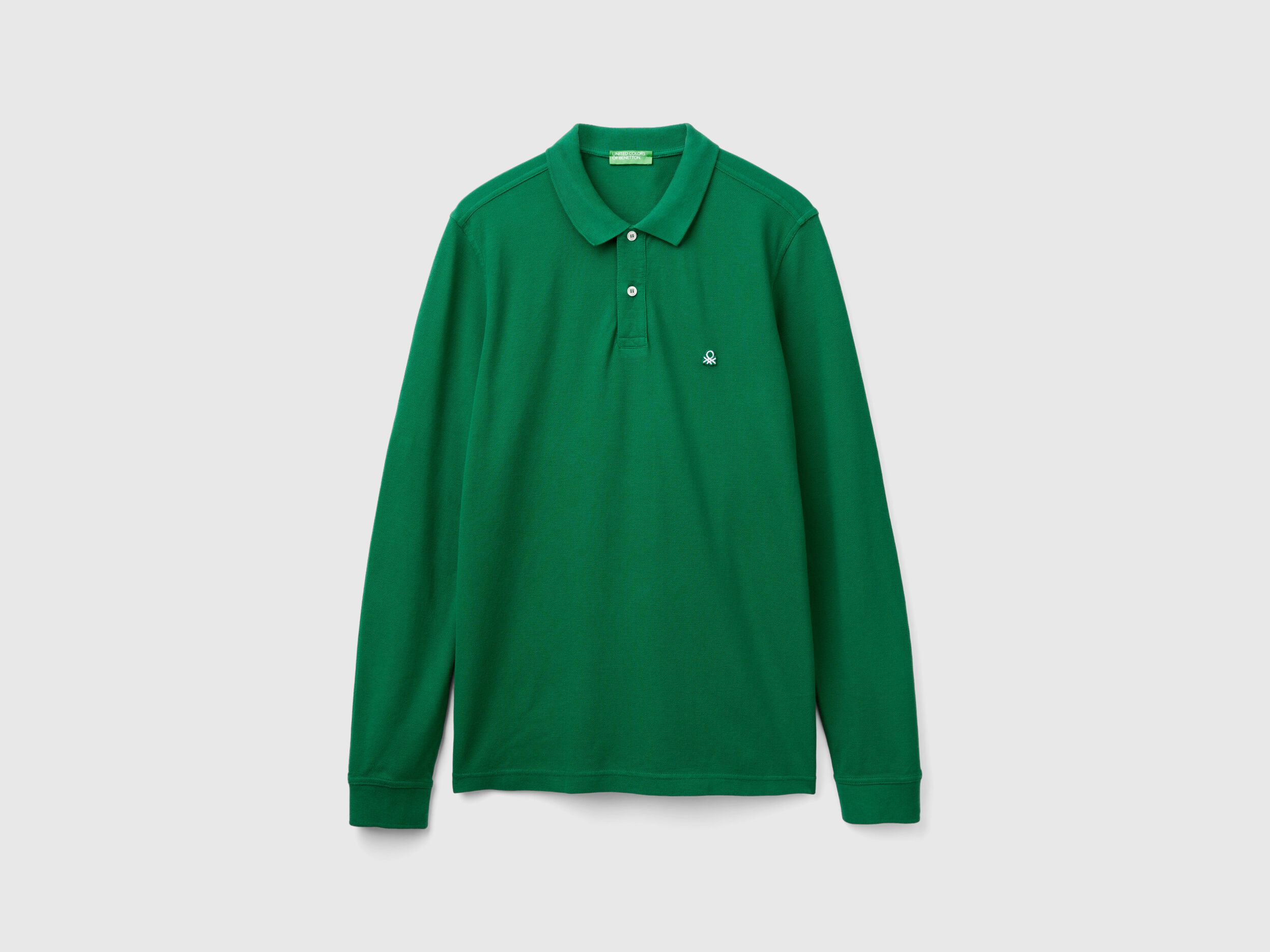 Benetton long sleeve polo shirt shop