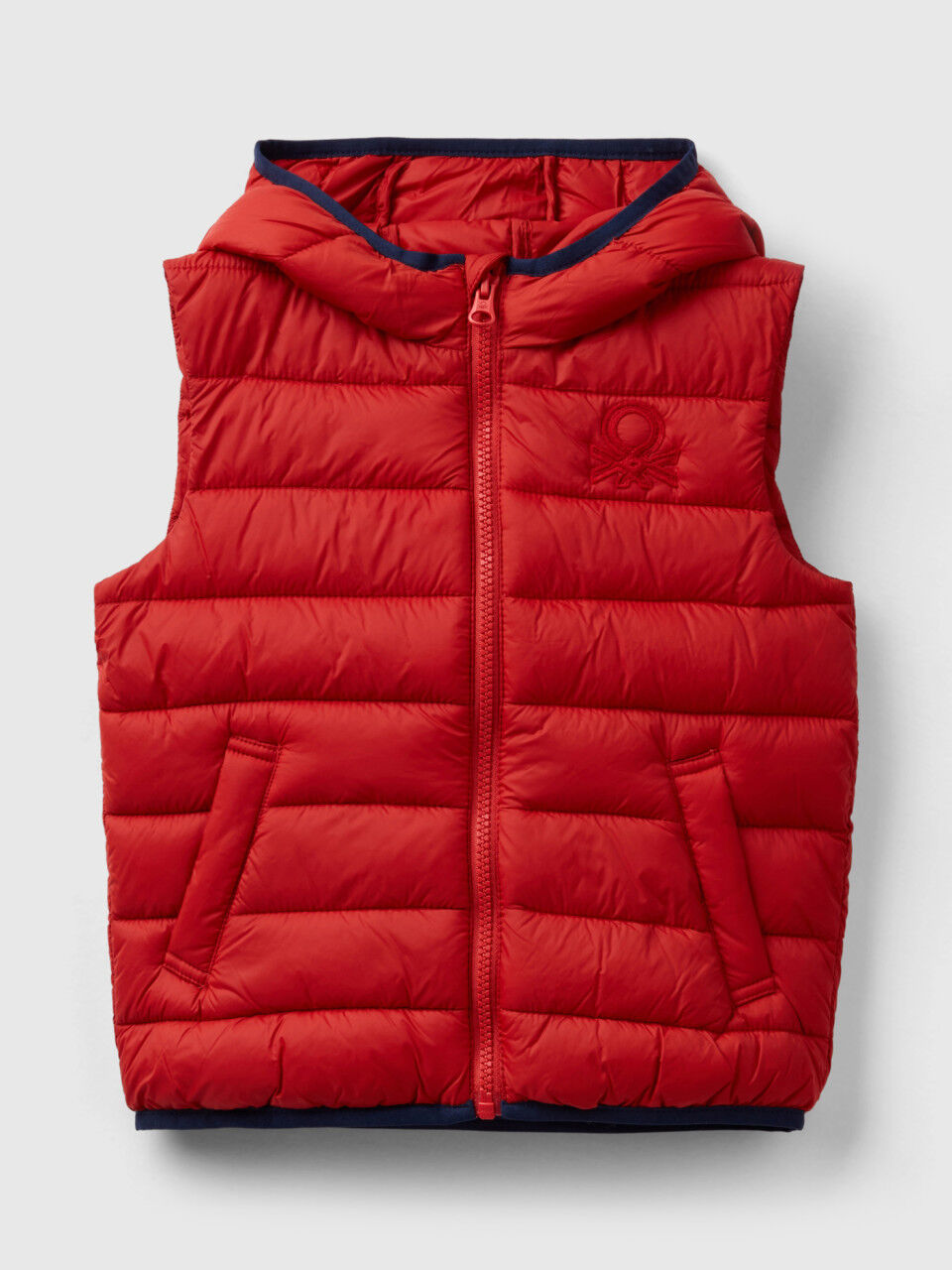 Boys red shop puffer vest