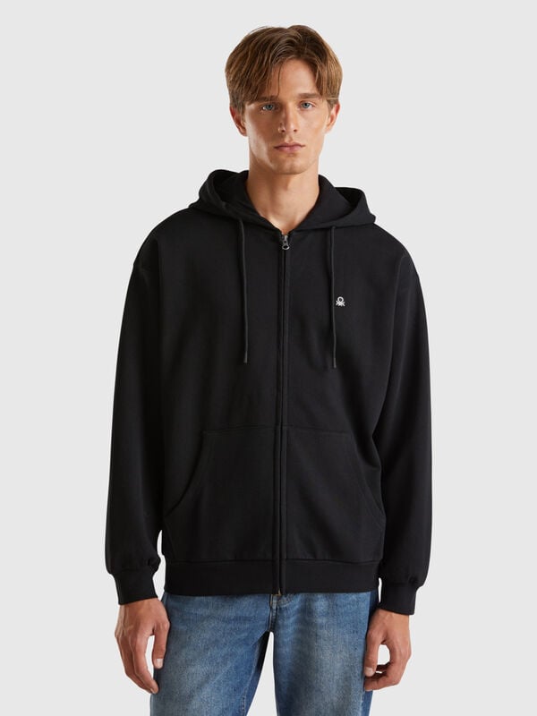 Zip-up hoodie in cotton Men