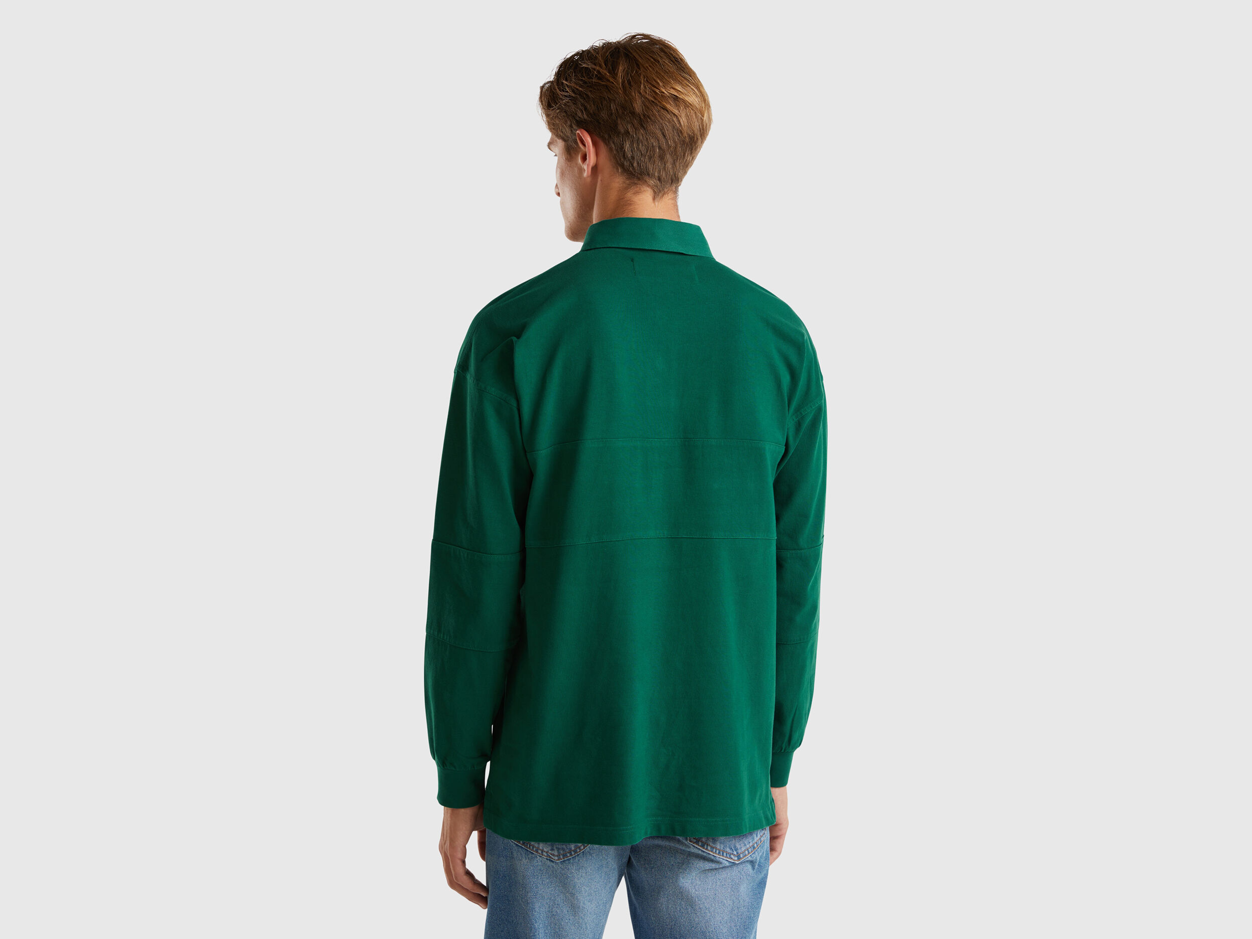 Rugby polo in pure cotton