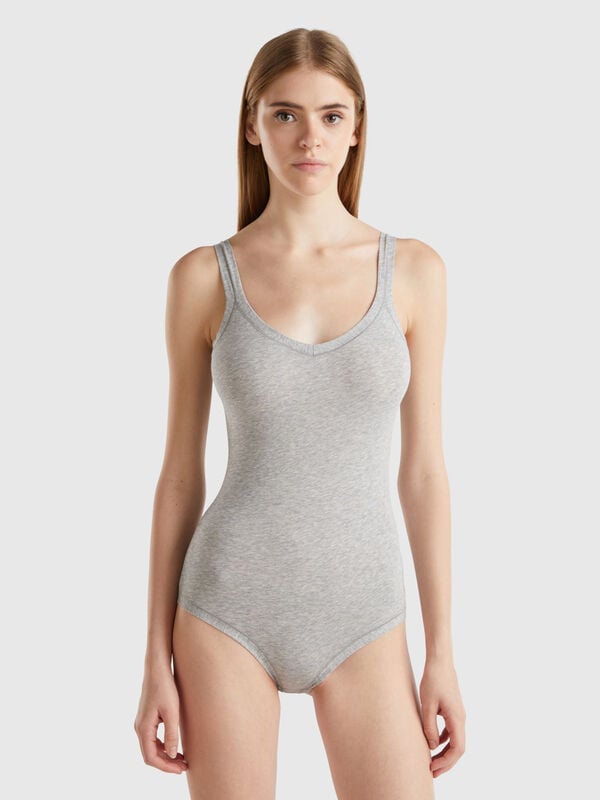 Body de algodón orgánico super stretch Mujer