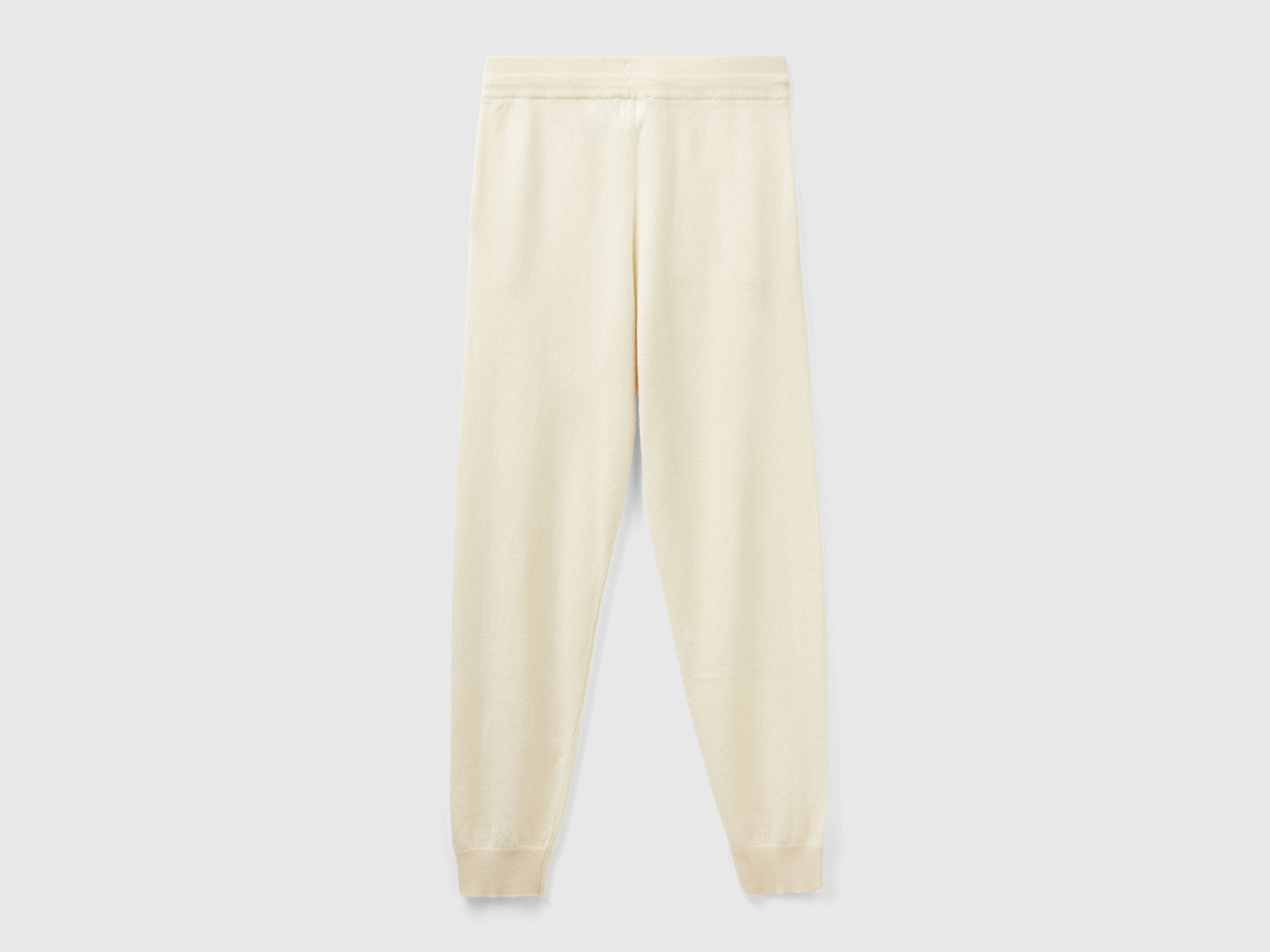 Pure cashmere joggers Creamy White Benetton