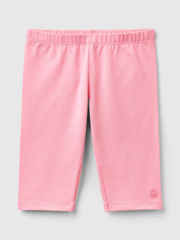 Cotton 3/4th Leggings - Blush Pink