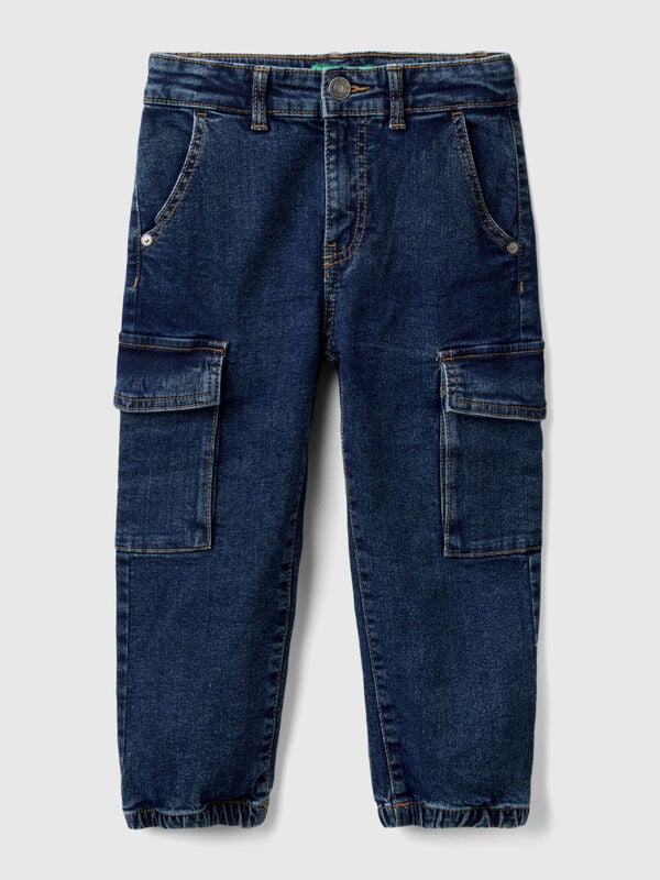 "Eco-Recycle" denim cargo jeans Junior Boy
