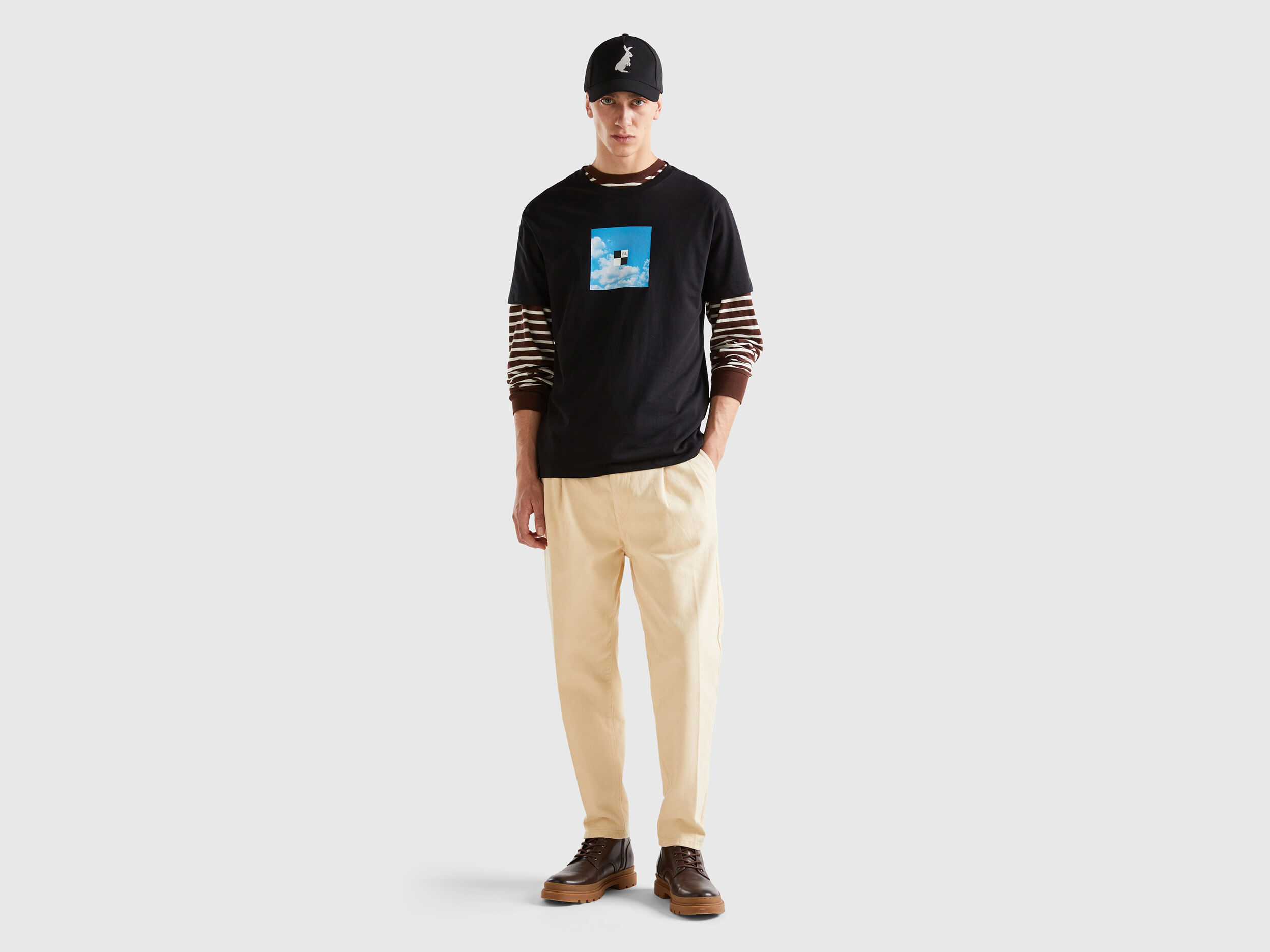 Benetton basic t on sale shirt